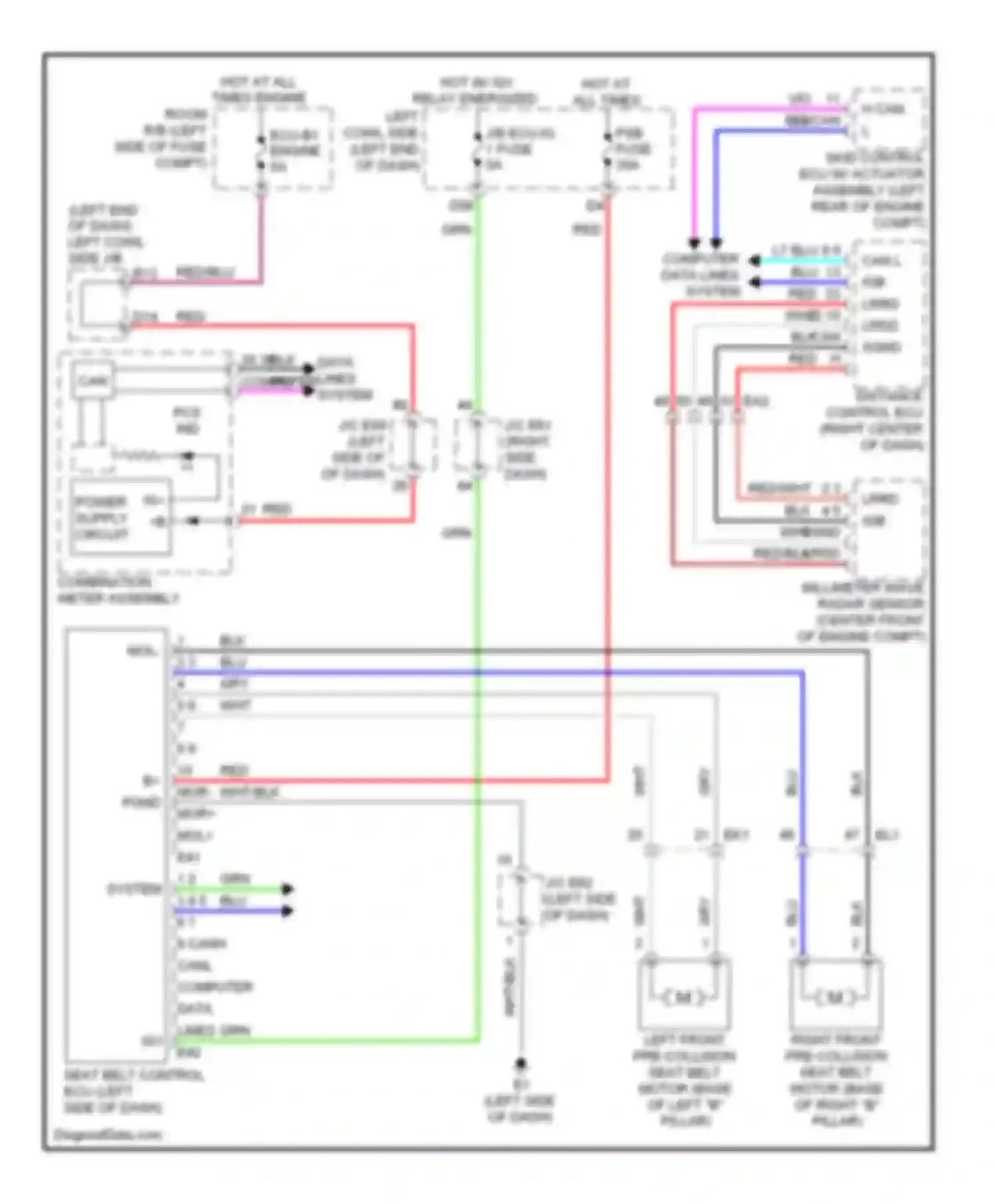 Wiring diagram lt blu for Lexus LX J200 facelift (2012-2015) (34 of 41)