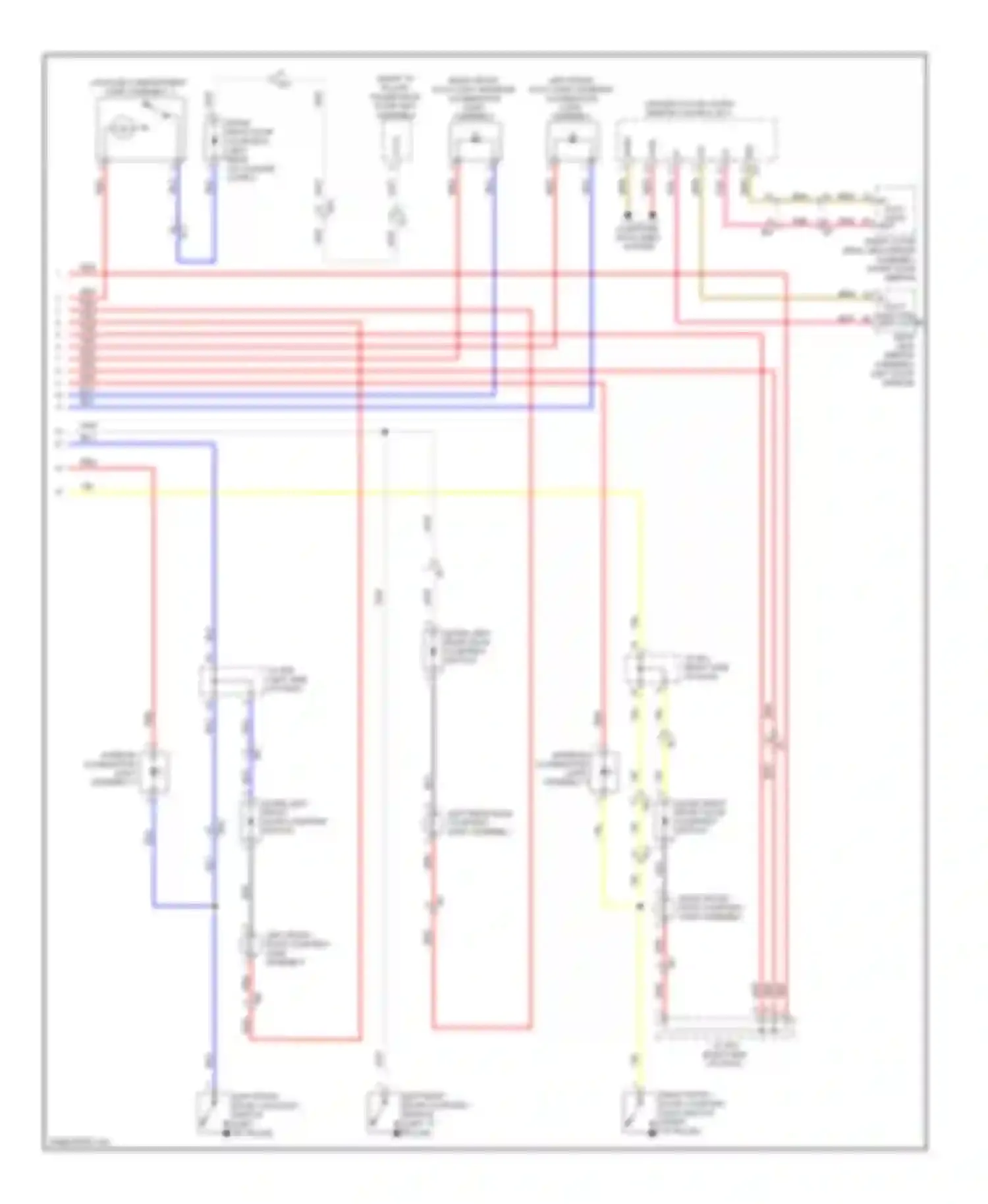 Wiring diagram right front door courtesy light assembly for Lexus LX J200 facelift (2012-2015) (1 of 1)