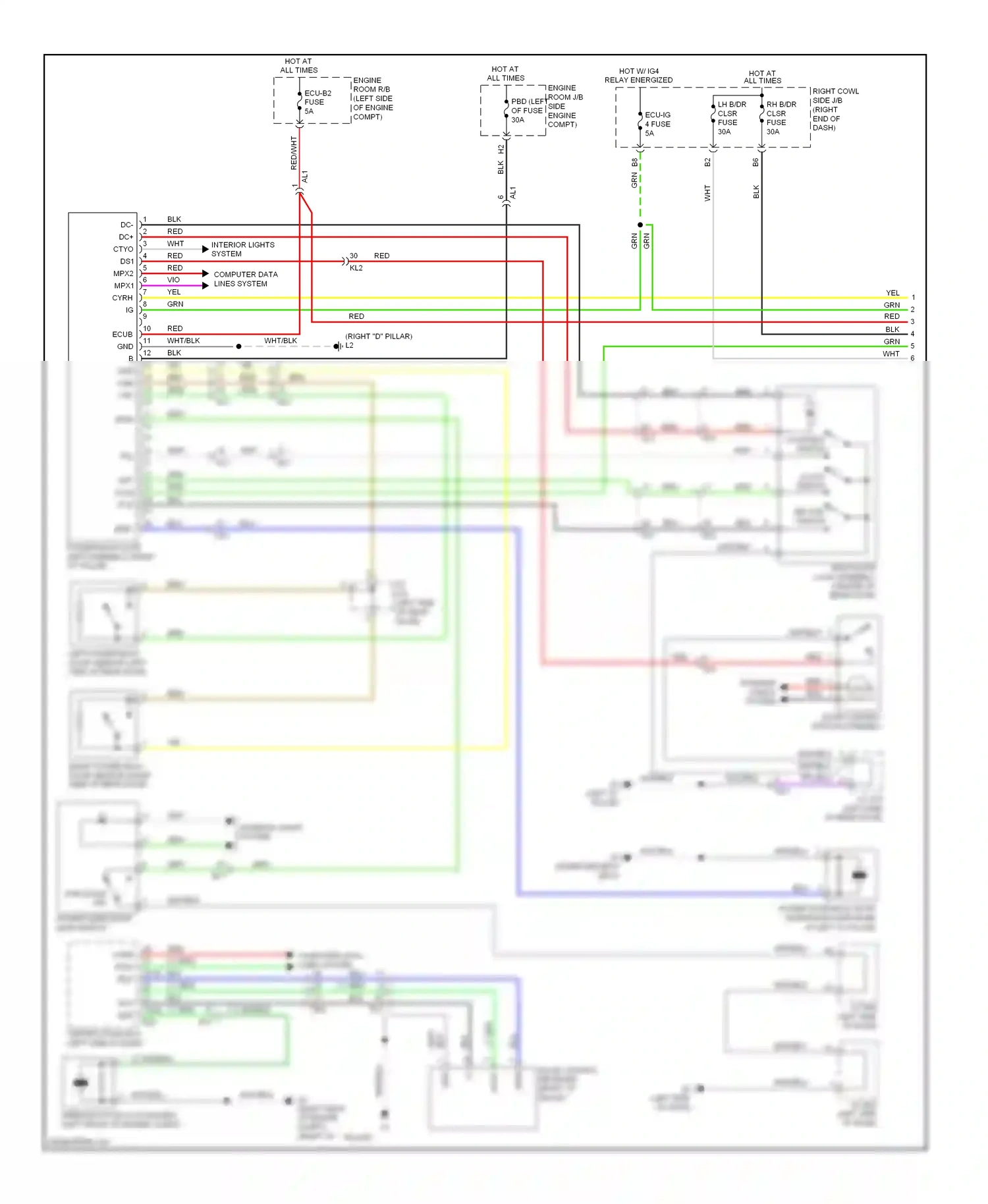 Lexus LX J200 facelift (2012-2015) rssi wiring diagram  (2 of 3)