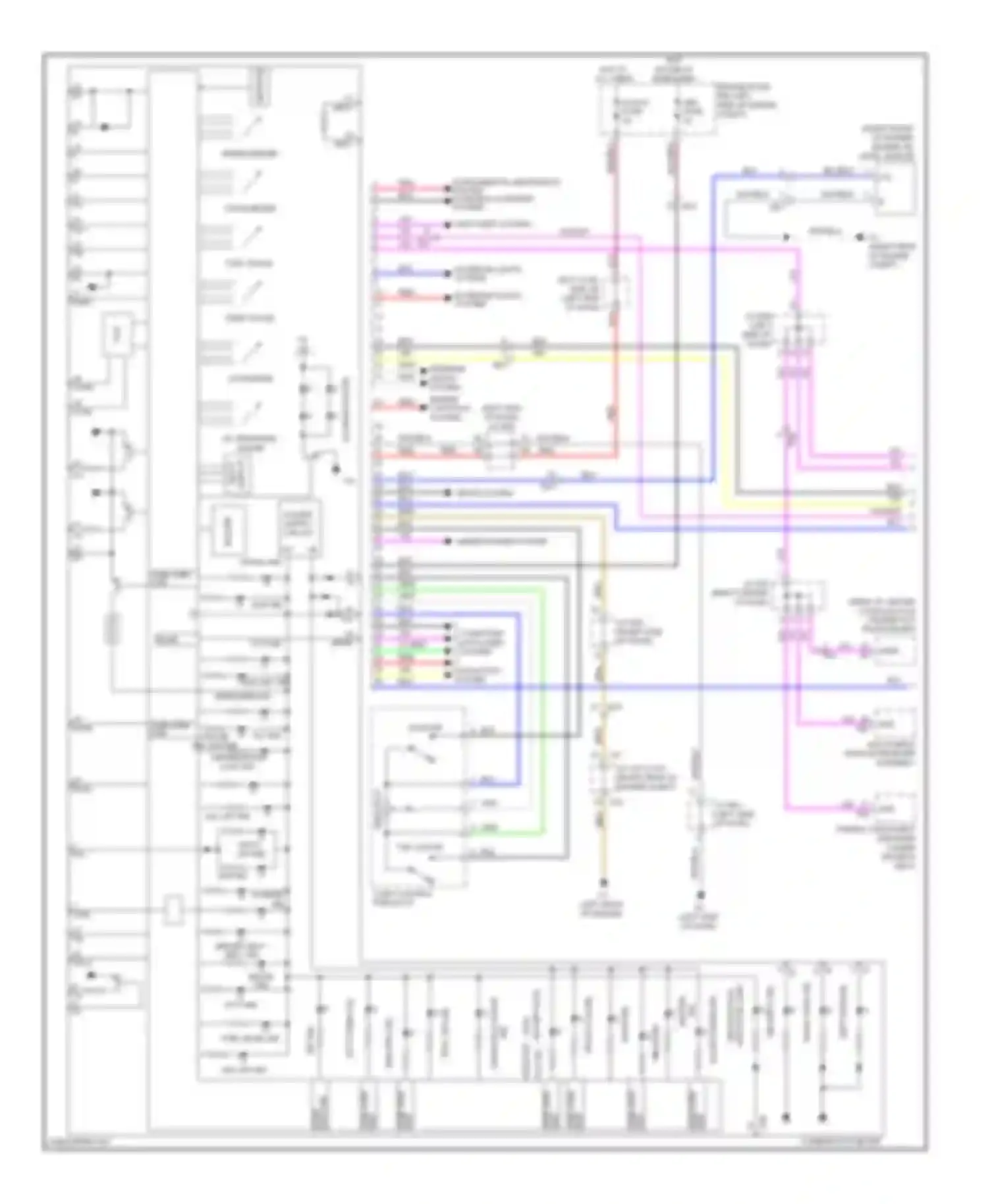 Wiring diagram seats system for Lexus LX J200 facelift (2012-2015) (4 of 7)