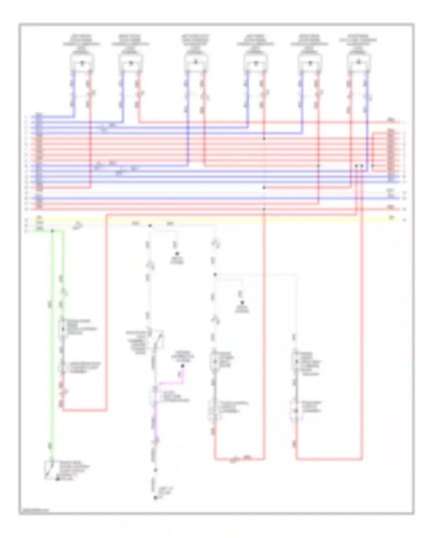 Wiring diagram seats system for Lexus LX J200 facelift (2012-2015) (3 of 7)