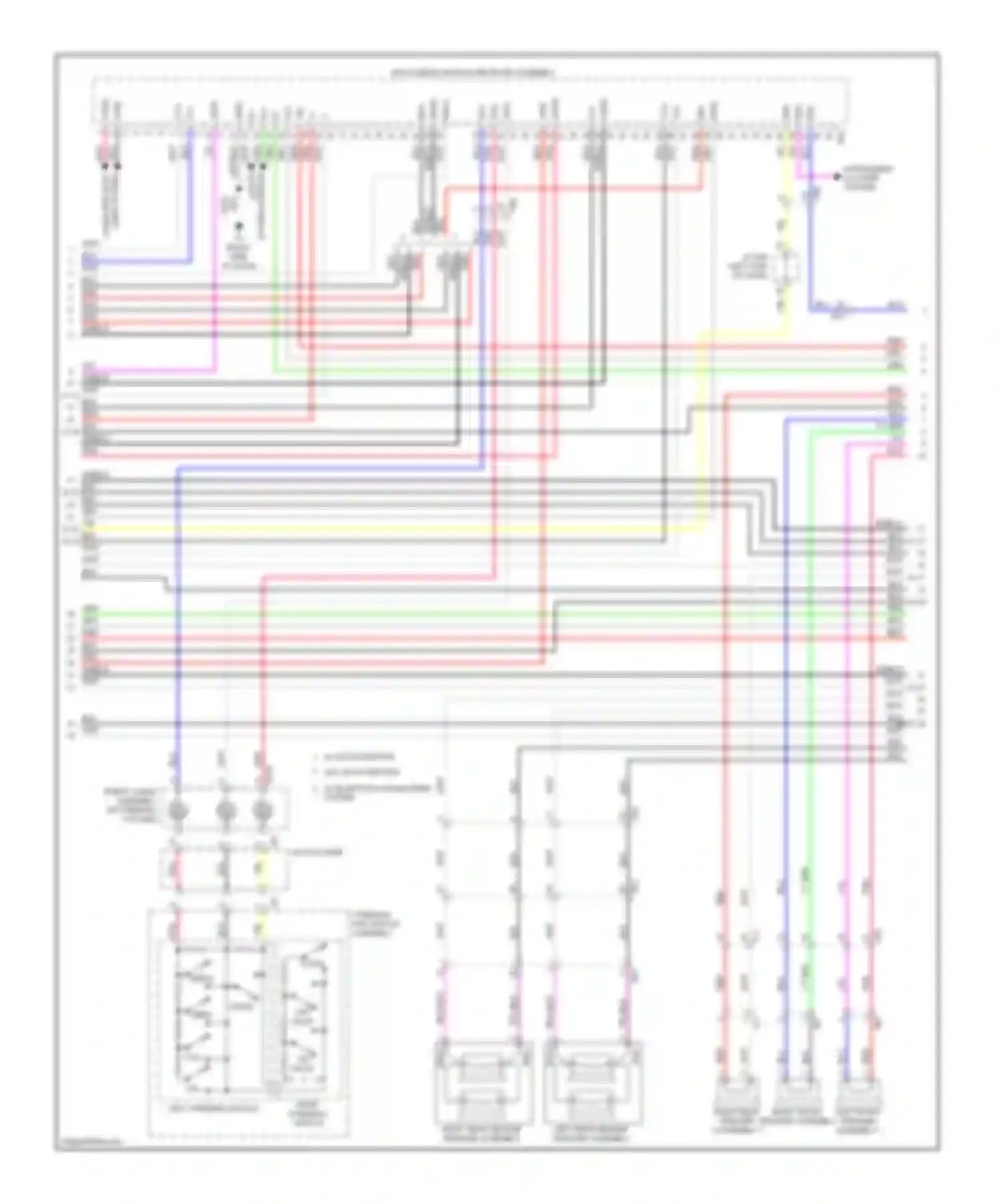 Wiring diagram w/ bluetooth hands-free system for Lexus LX J200 facelift (2012-2015) (1 of 4)
