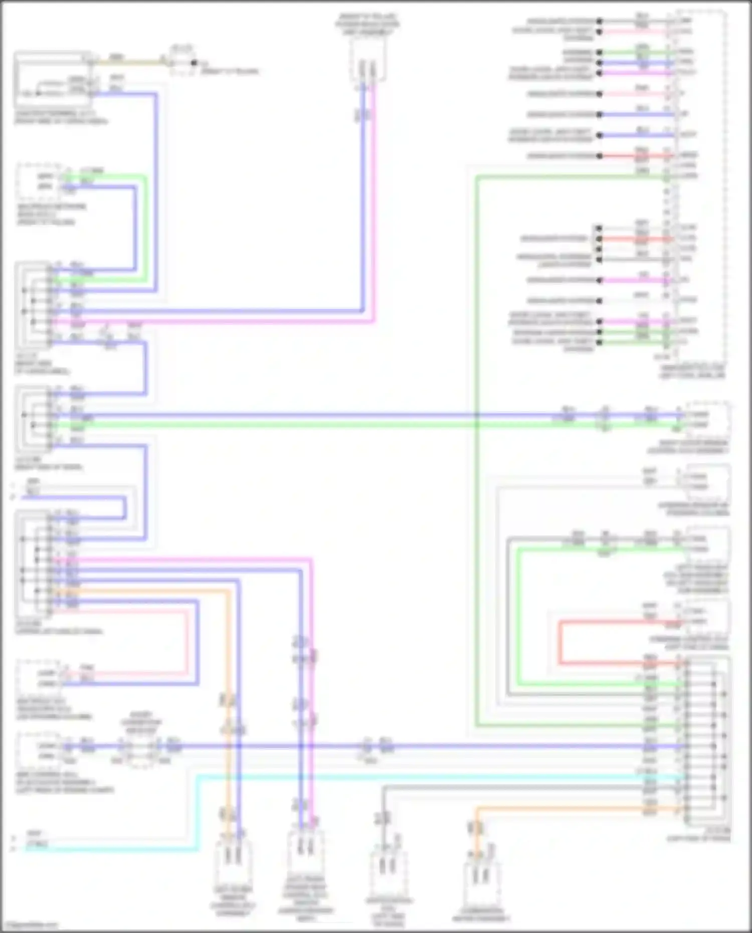 LX Lexus J200 facelift 2 (2015-2023): Body ecu circuit (2 of 2)