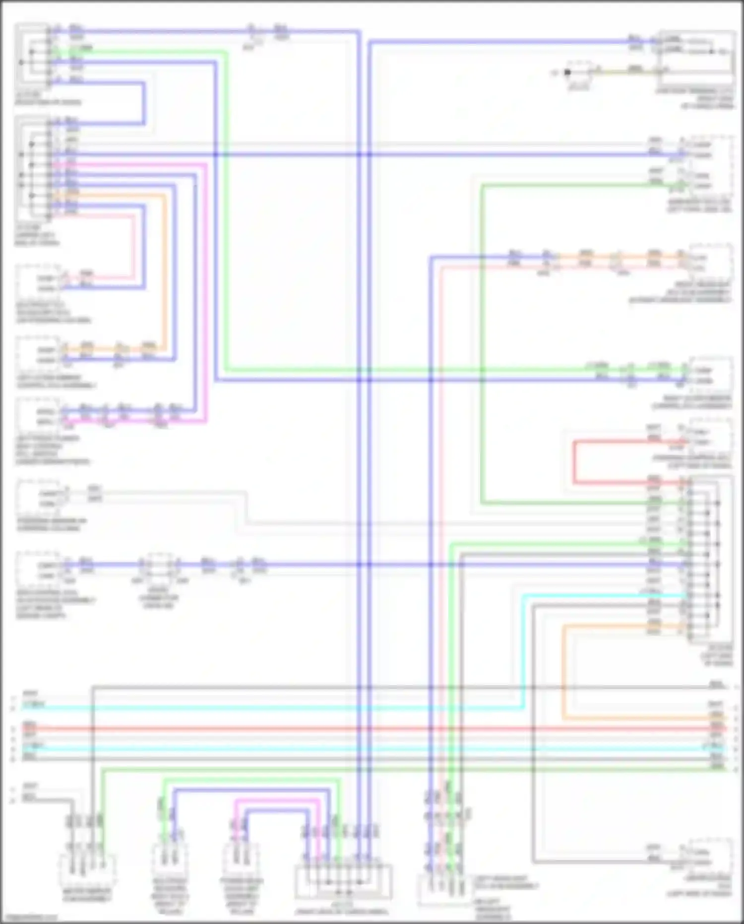 LX Lexus J200 facelift 2 (2015-2023): High/low bus circuit (2 of 4)