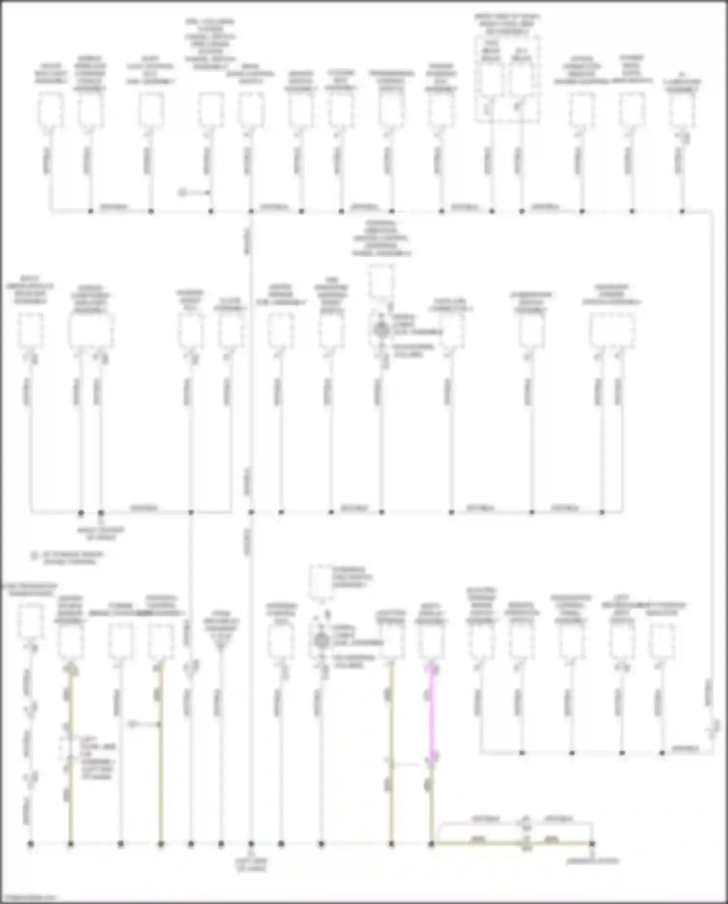 LX Lexus J200 facelift 2 (2015-2023): Ground distribution circuit (3 of 6)