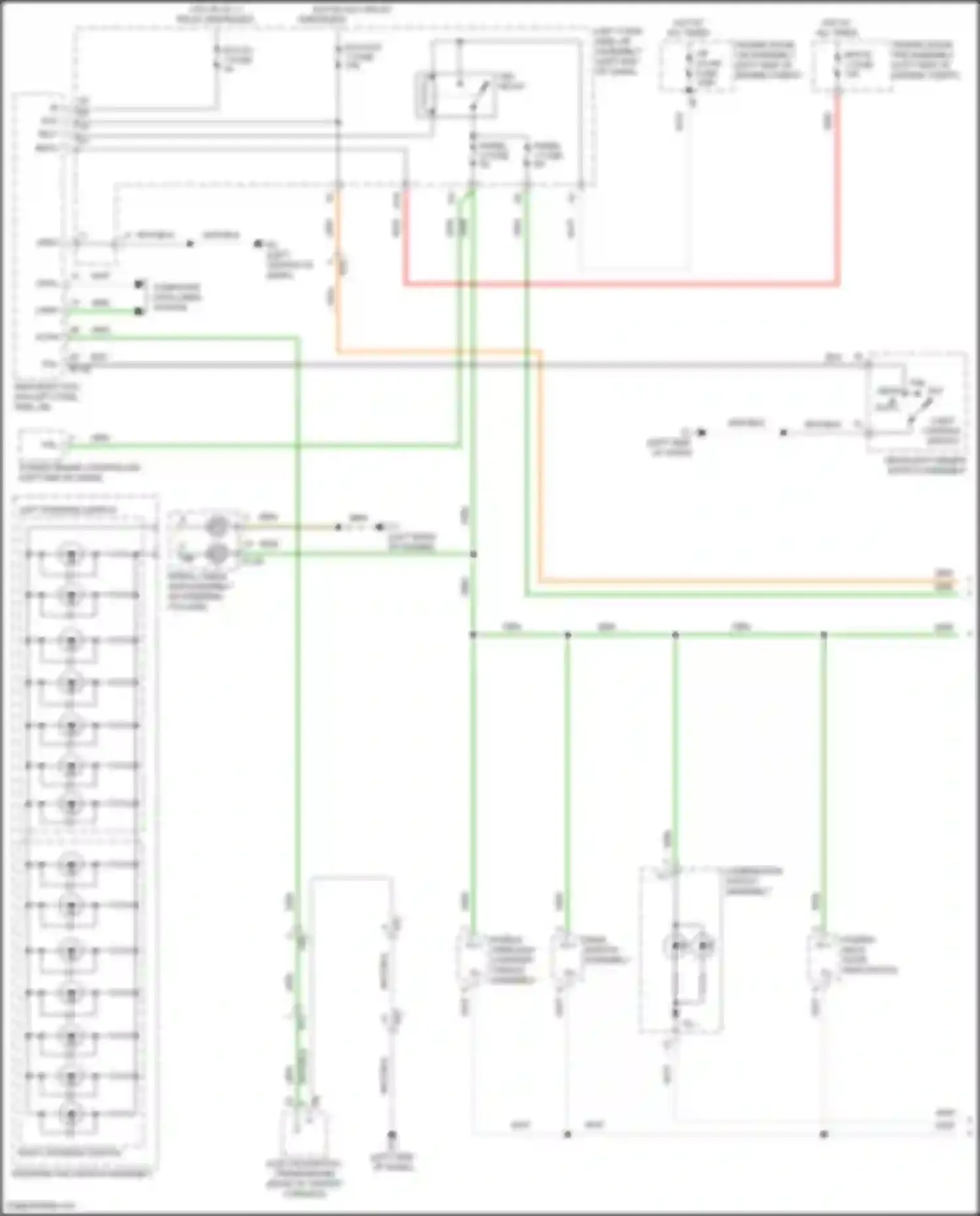 LX Lexus J200 facelift 2 (2015-2023): Instrument illumination circuit (1 of 3)