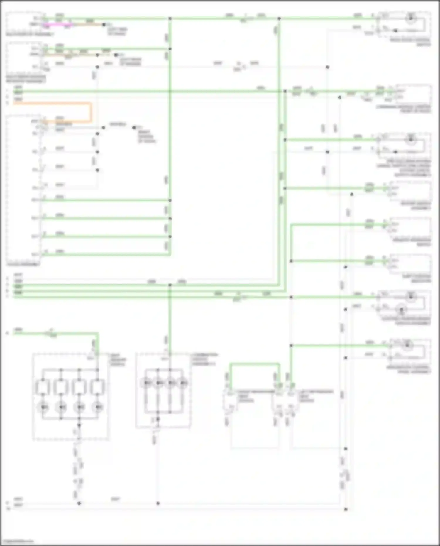 LX Lexus J200 facelift 2 (2015-2023): Instrument illumination circuit (3 of 3)