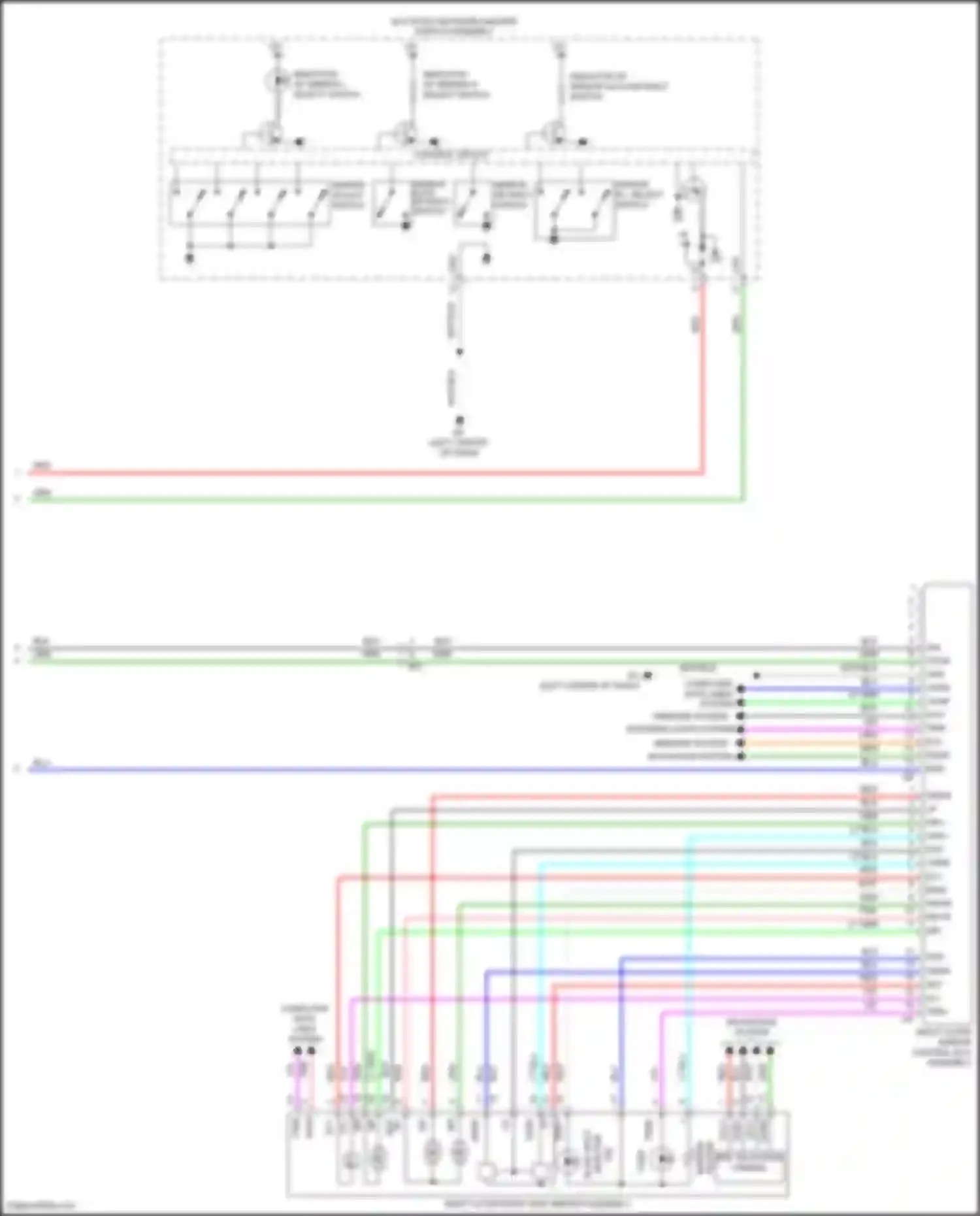 LX Lexus J200 facelift 2 (2015-2023): Memory mirrors circuit (2 of 2)