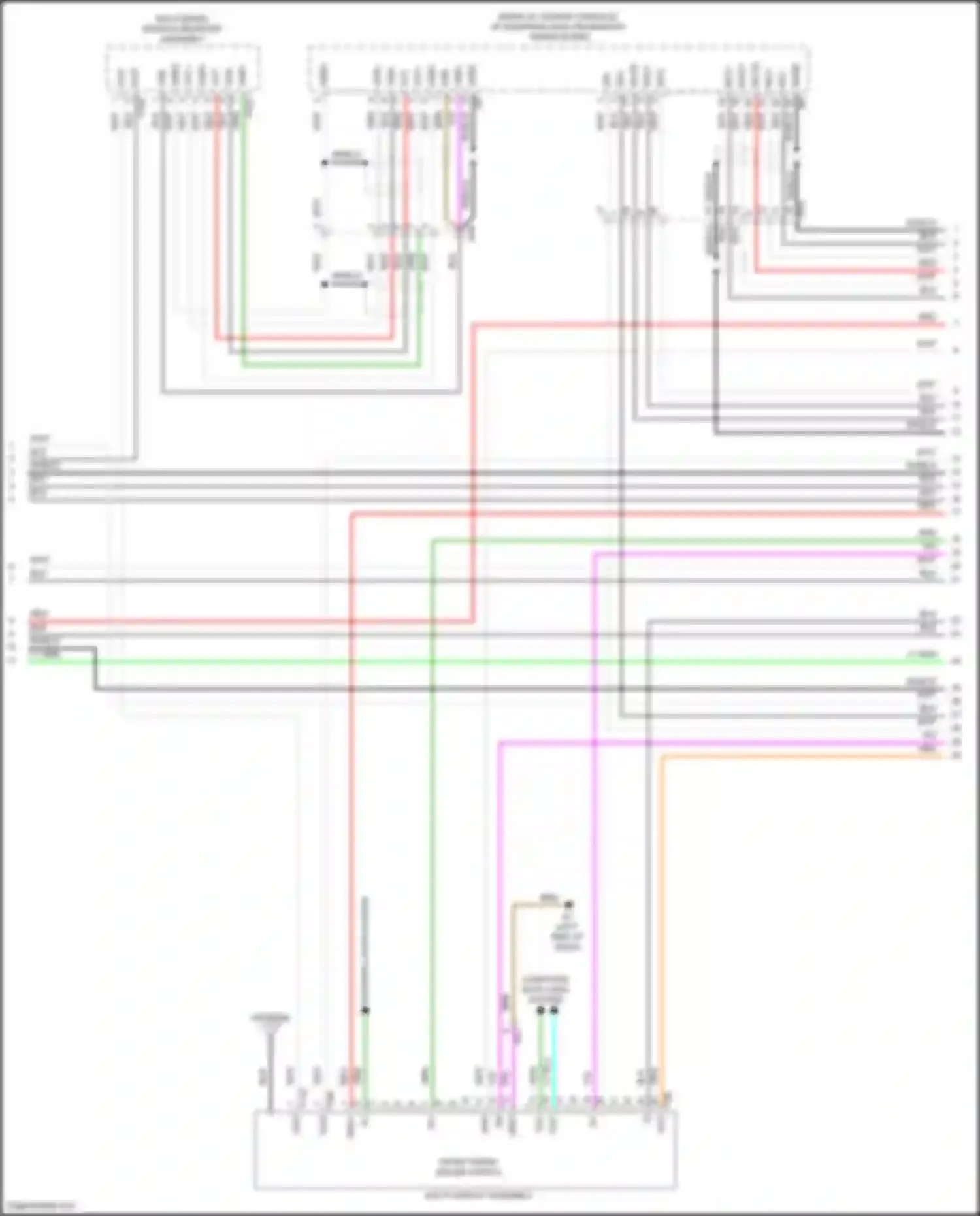 Car Wiring Diagrams for LX Lexus J200 facelift 2 (2015-2023): Navigation circuit, 19 speaker (5 of 8)