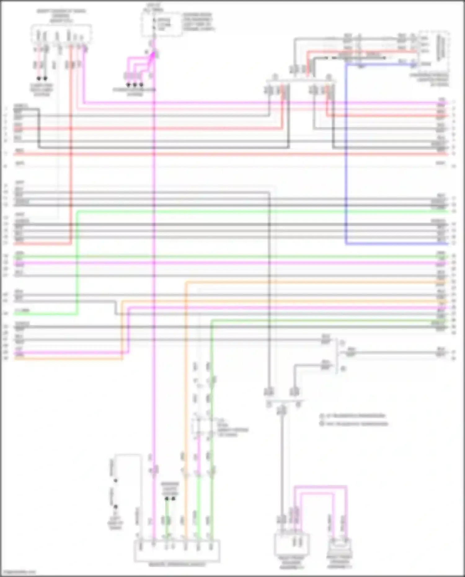 Car Wiring Diagrams for LX Lexus J200 facelift 2 (2015-2023): Navigation circuit, 19 speaker (6 of 8)