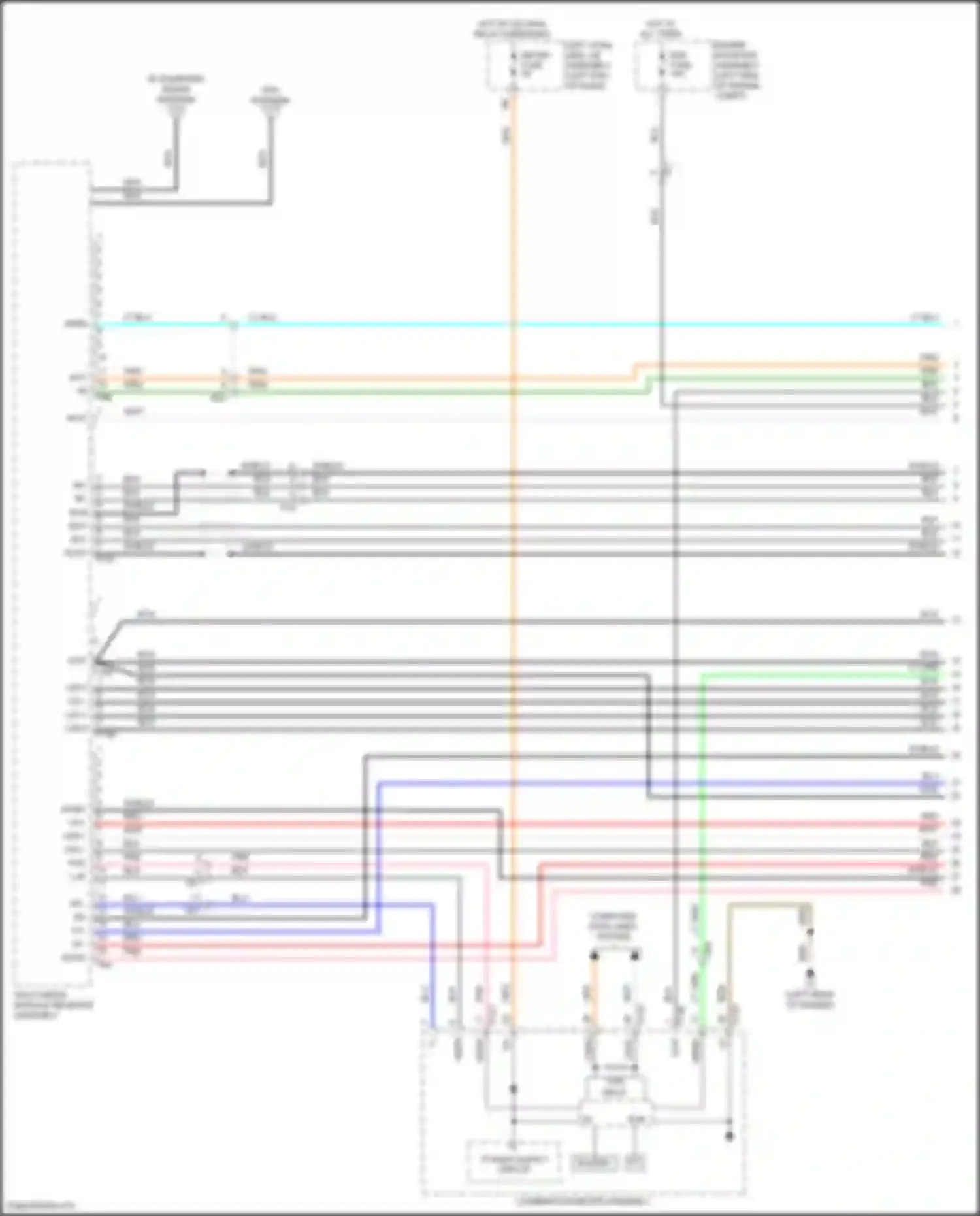 Car Wiring Diagrams for LX Lexus J200 facelift 2 (2015-2023): Navigation circuit, 9 speaker (1 of 8)