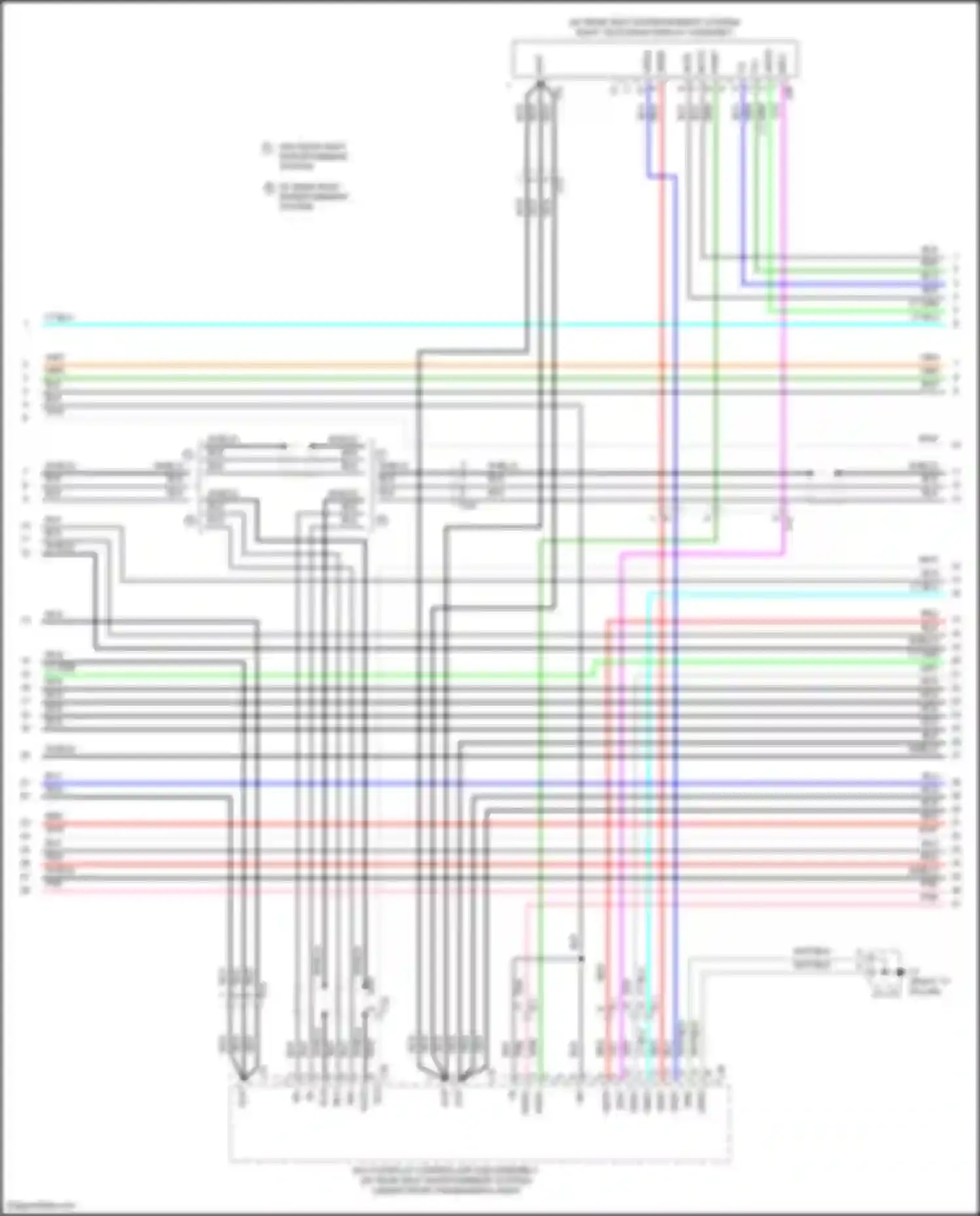 Car Wiring Diagrams for LX Lexus J200 facelift 2 (2015-2023): Navigation circuit, 9 speaker (2 of 8)