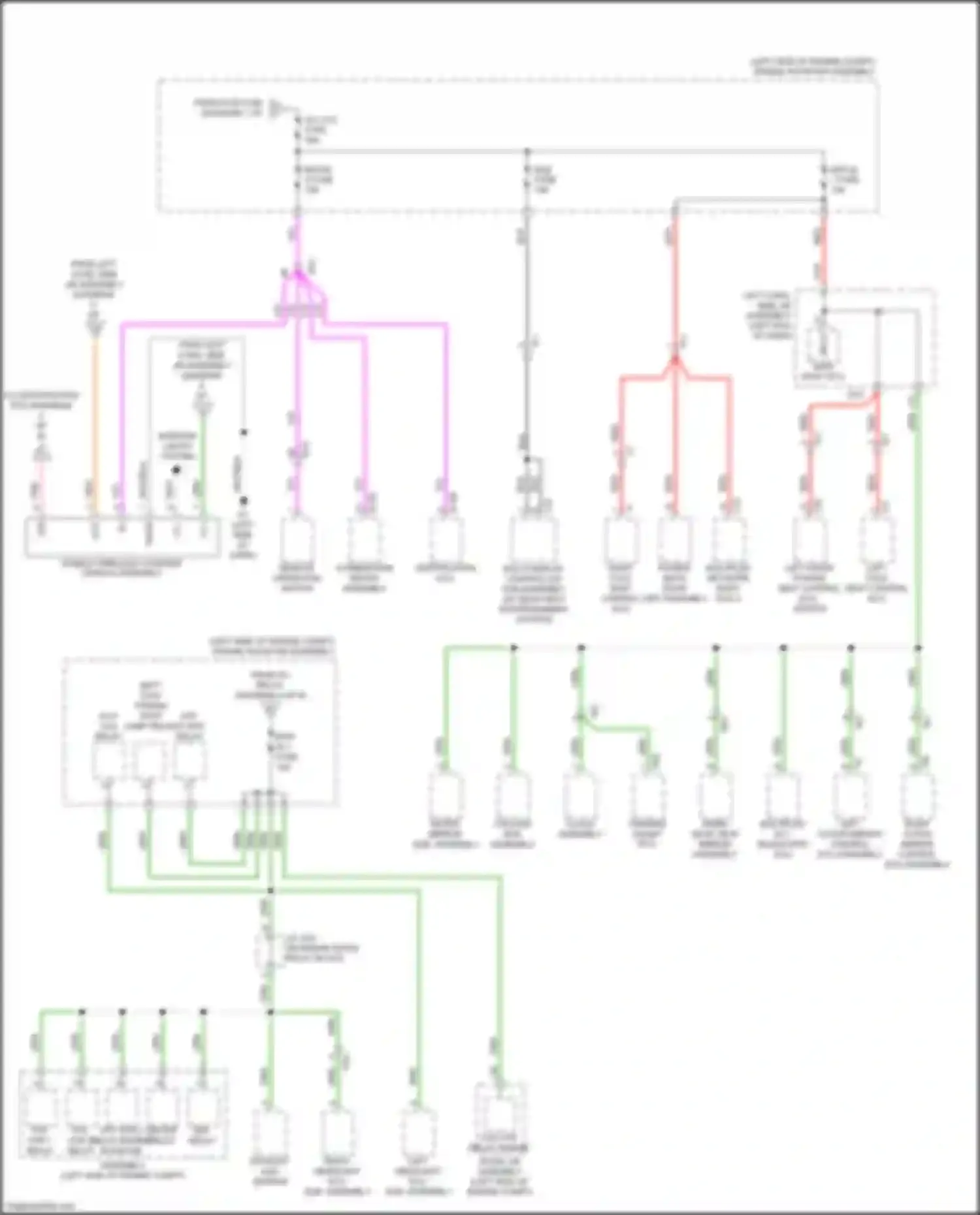 LX Lexus J200 facelift 2 (2015-2023): Power distribution circuit (2 of 9)