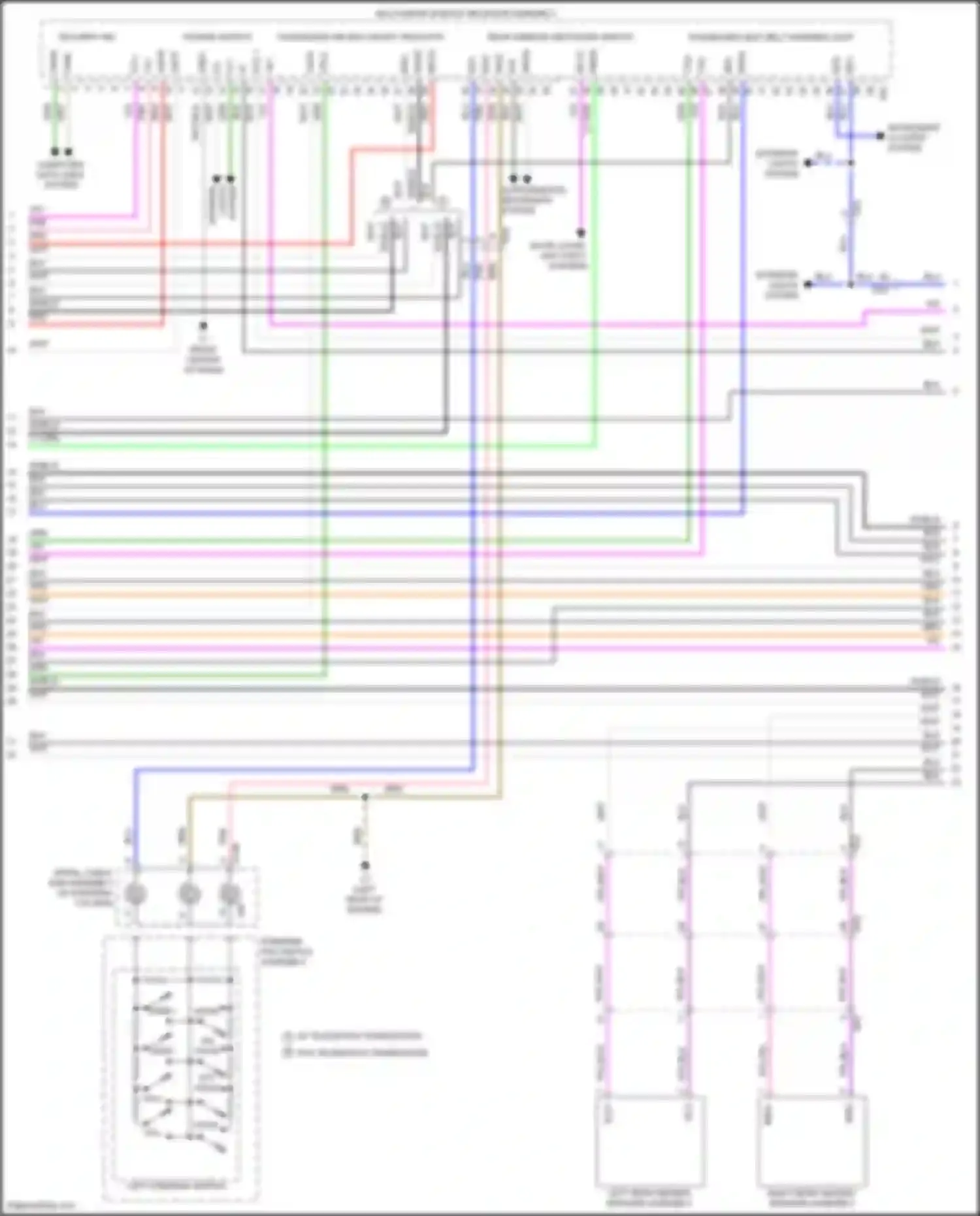 LX Lexus J200 facelift 2 (2015-2023): Radio circuit, 9 speaker (7 of 8)