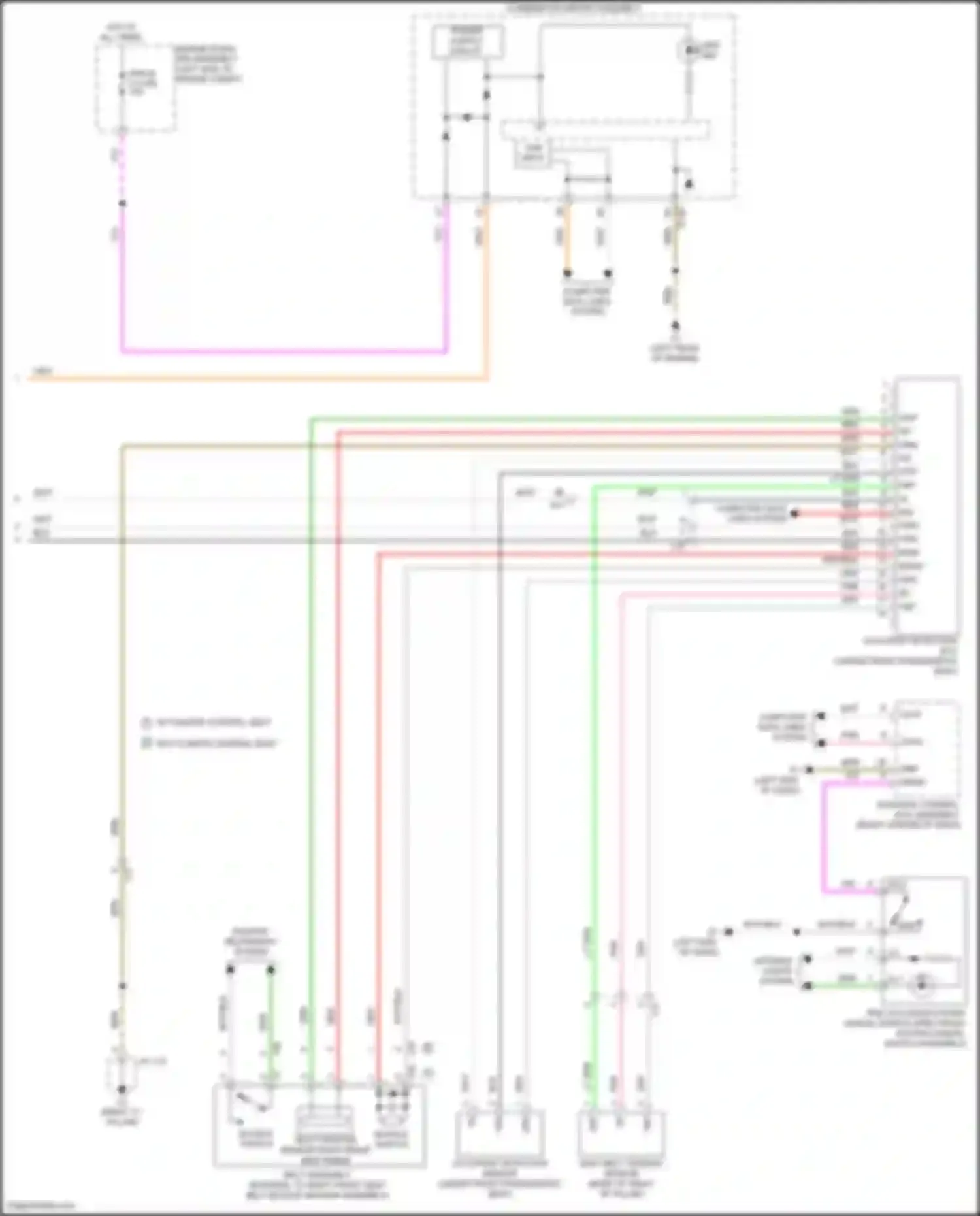 LX Lexus J200 facelift 2 (2015-2023): Supplemental restraints circuit (3 of 3)