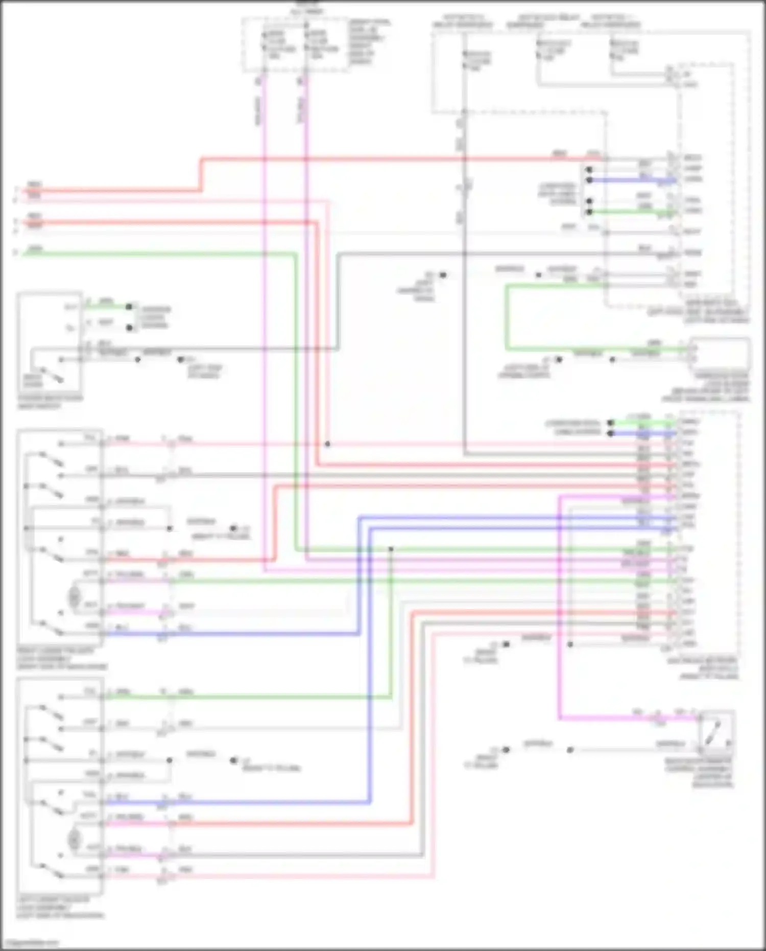 LX Lexus J200 facelift 2 (2015-2023): Back door opener circuit (2 of 2)