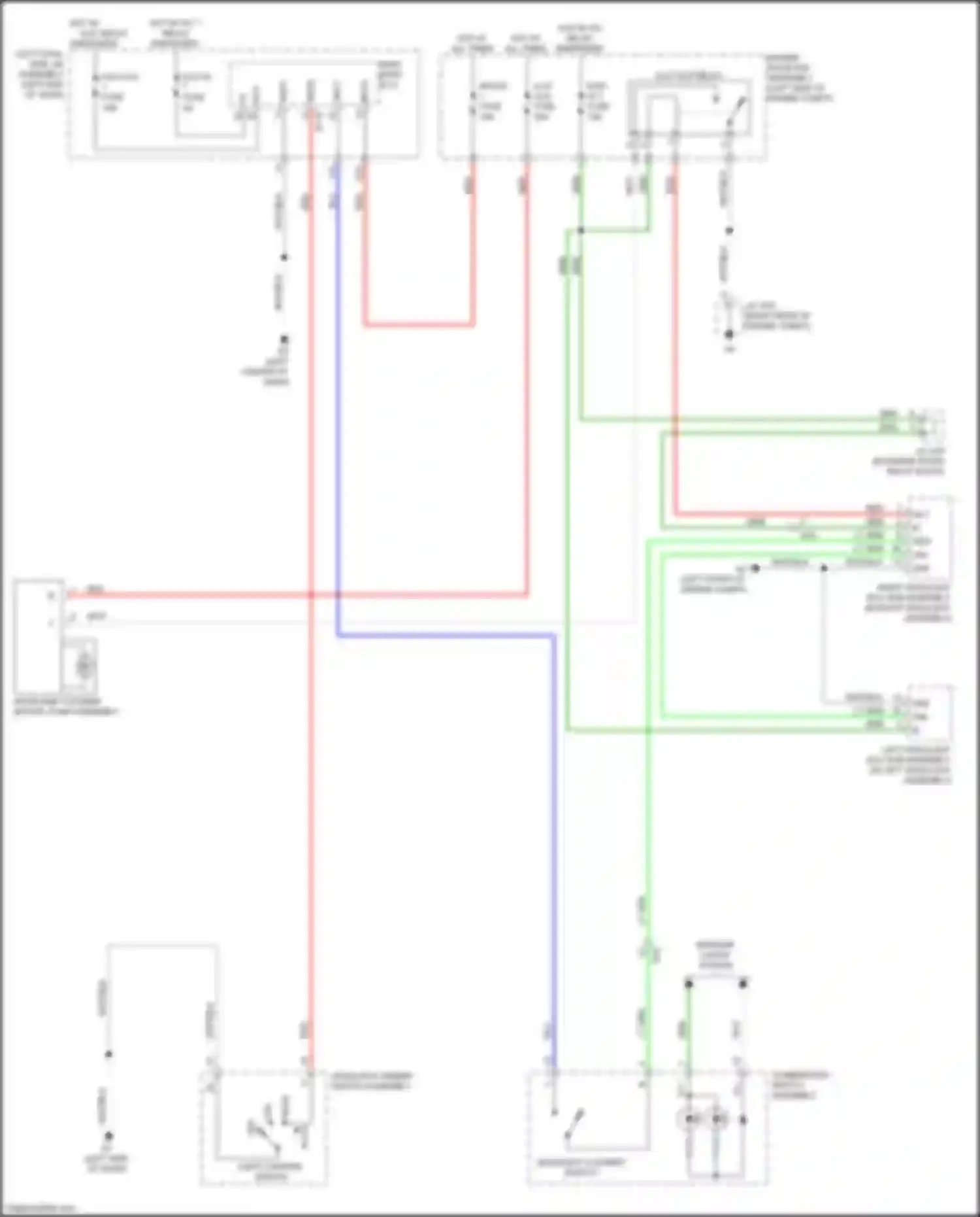 LX Lexus J200 facelift 2 (2015-2023): Headlamp washer circuit