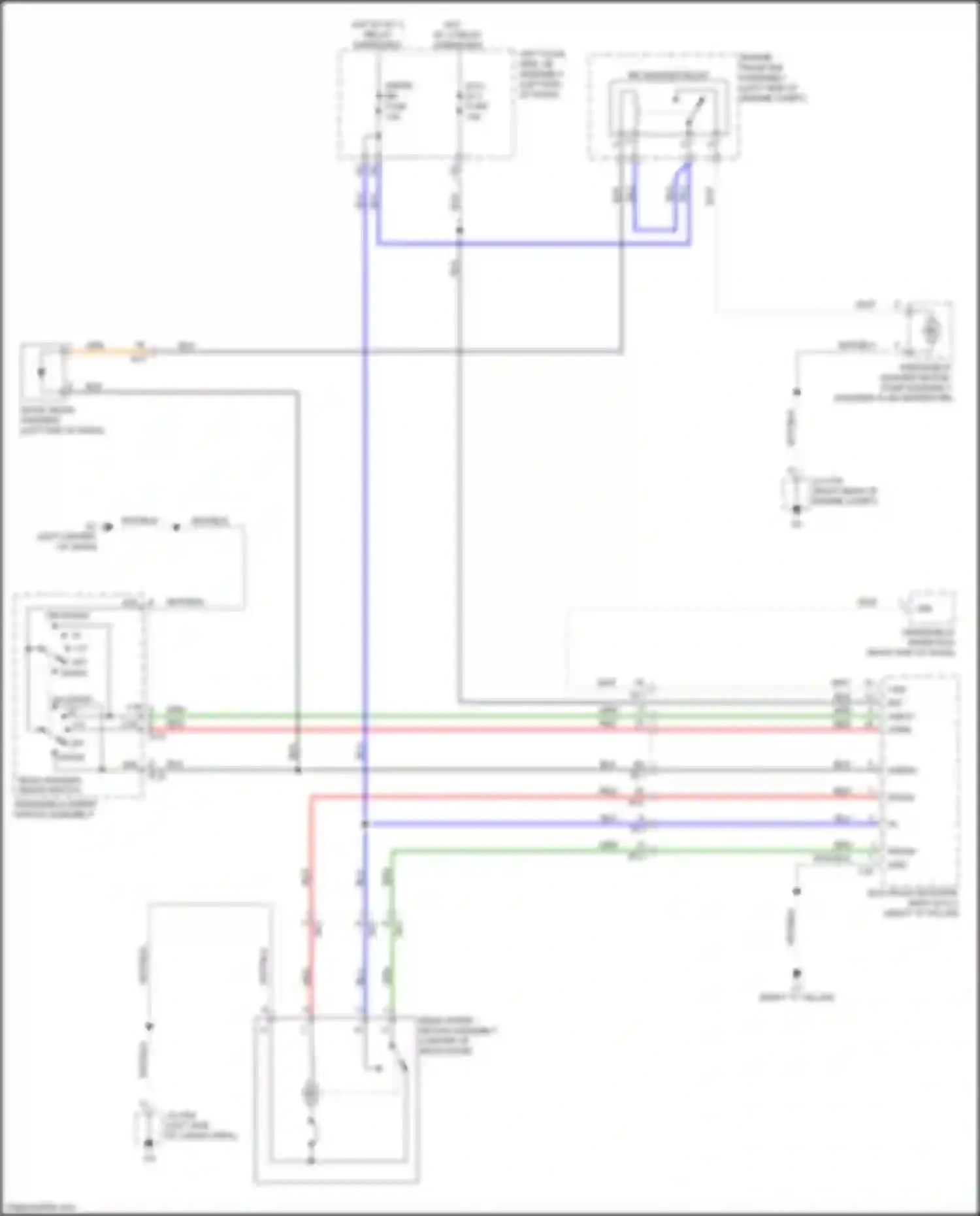 LX Lexus J200 facelift 2 (2015-2023): Rear wiper/washer circuit