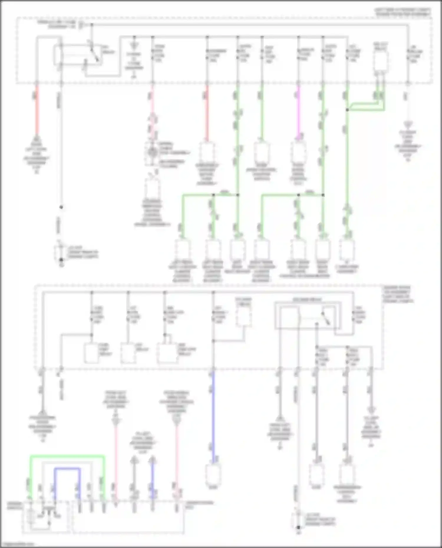 Wiring diagram a/f relay for Lexus LX J200 facelift 2 (2015-2023) (2 of 3)