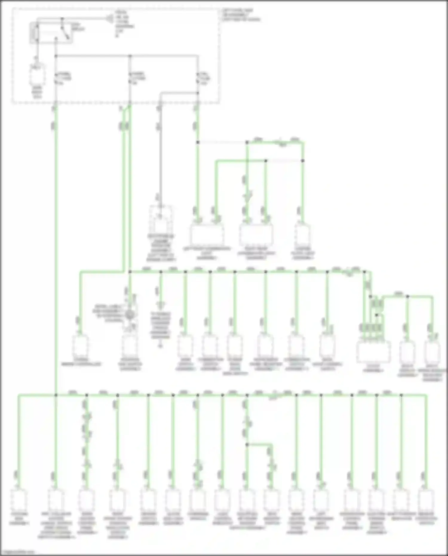 Wiring diagram back door control switch for Lexus LX J200 facelift 2 (2015-2023) (6 of 6)