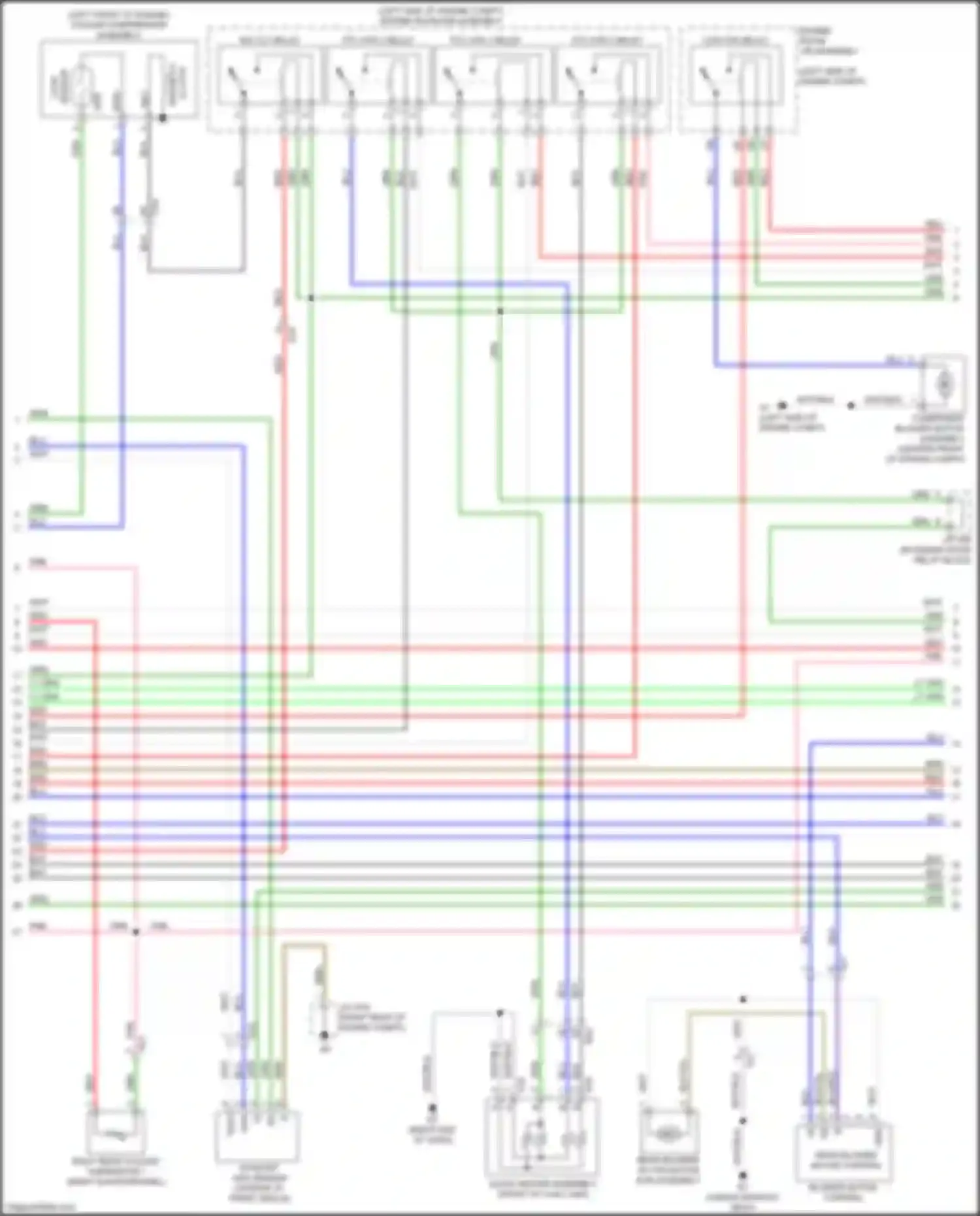 Wiring diagram blu/red for Lexus LX J200 facelift 2 (2015-2023) (1 of 4)
