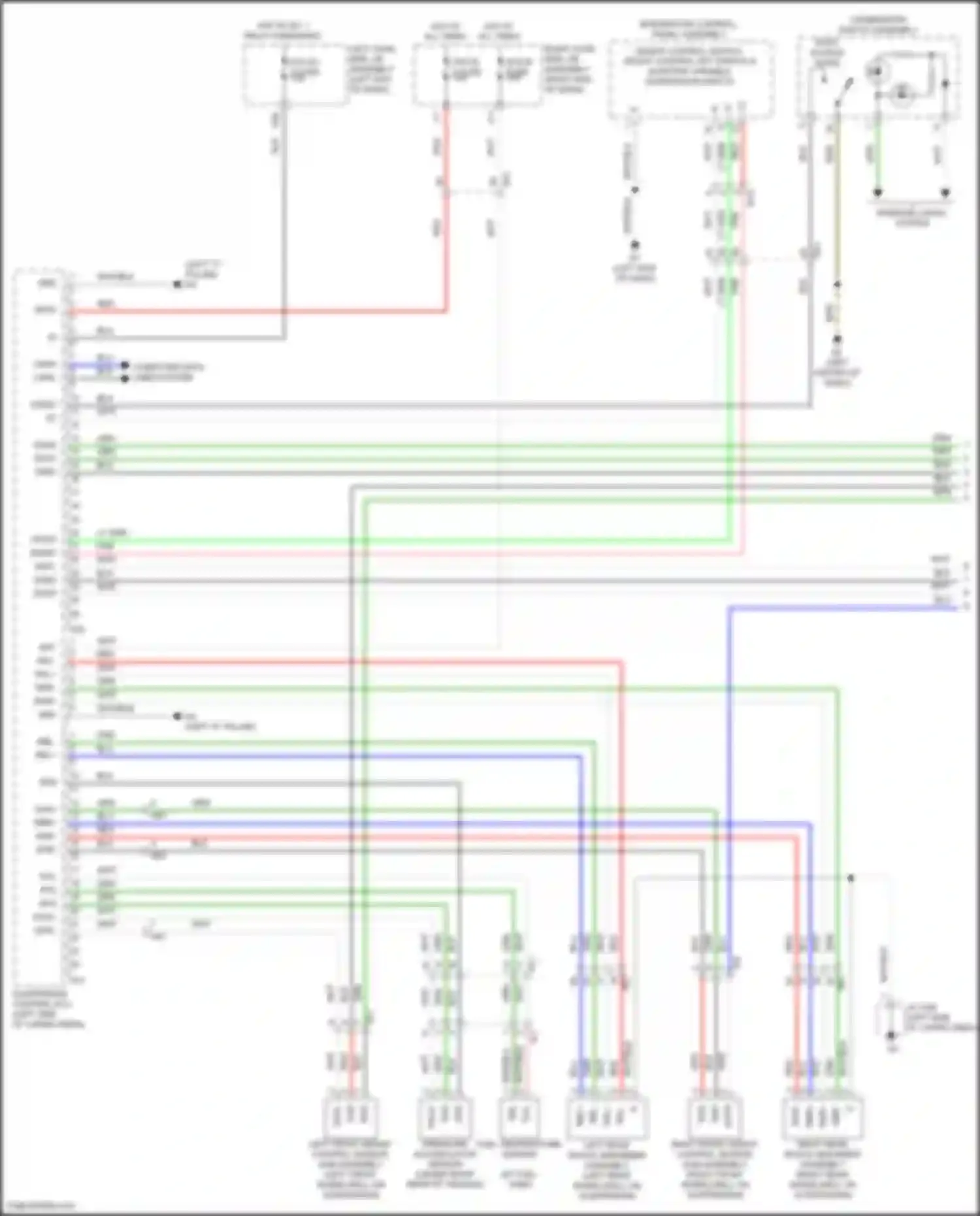 Wiring diagram combination switch assembly for Lexus LX J200 facelift 2 (2015-2023) (1 of 8)