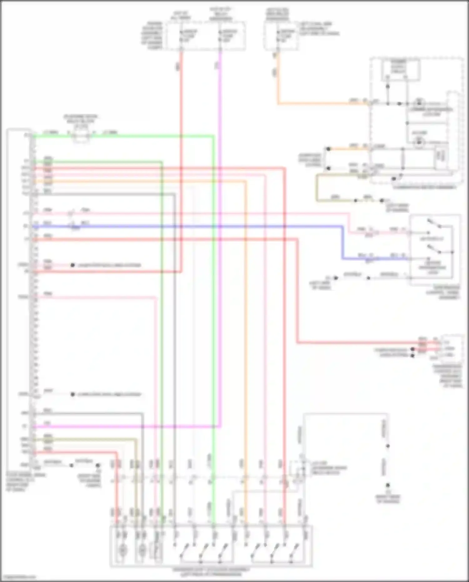 Wiring diagram computer data lines system for Lexus LX J200 facelift 2 (2015-2023) (51 of 85)