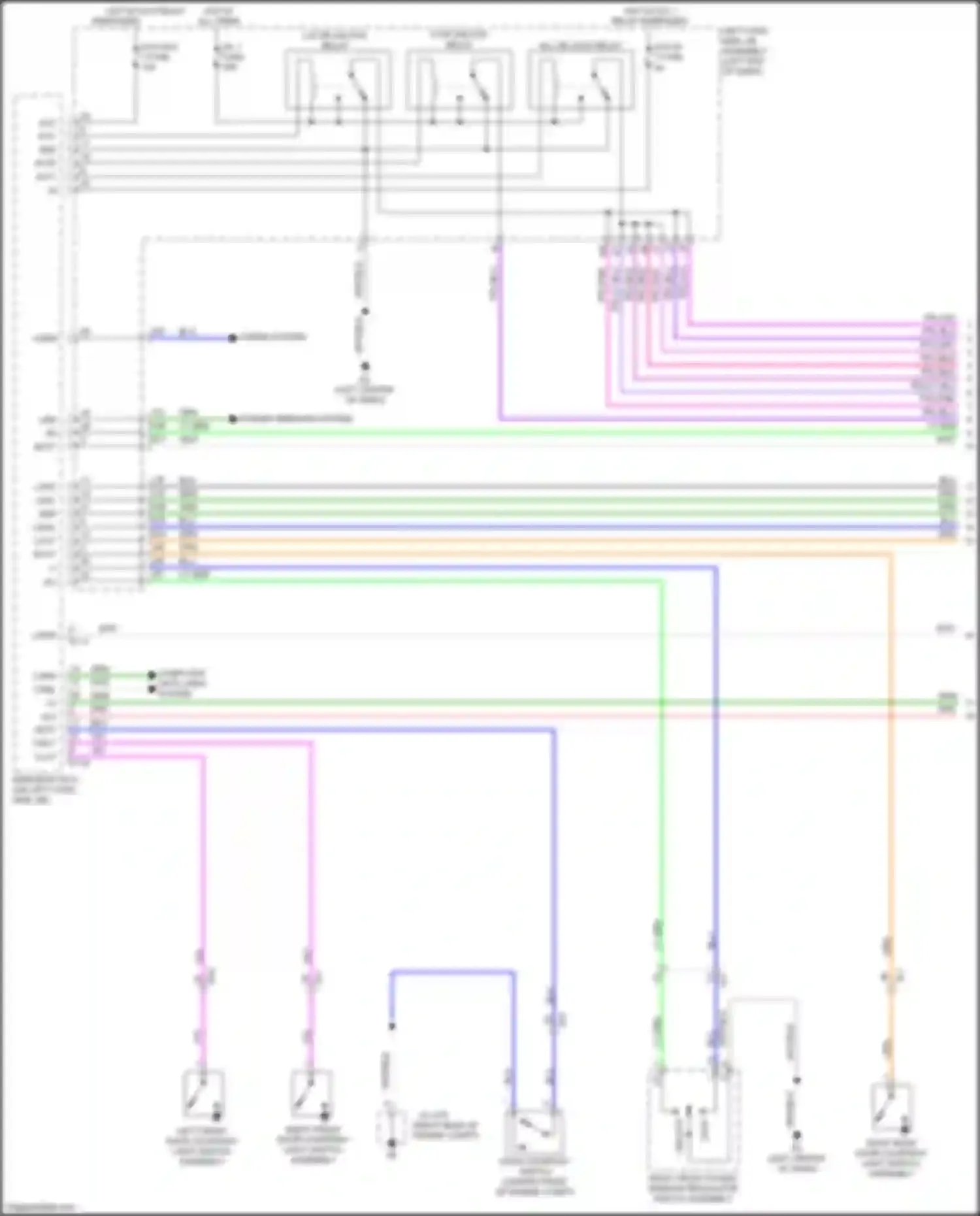 Wiring diagram ecu-acc 1 fuse for Lexus LX J200 facelift 2 (2015-2023) (13 of 22)