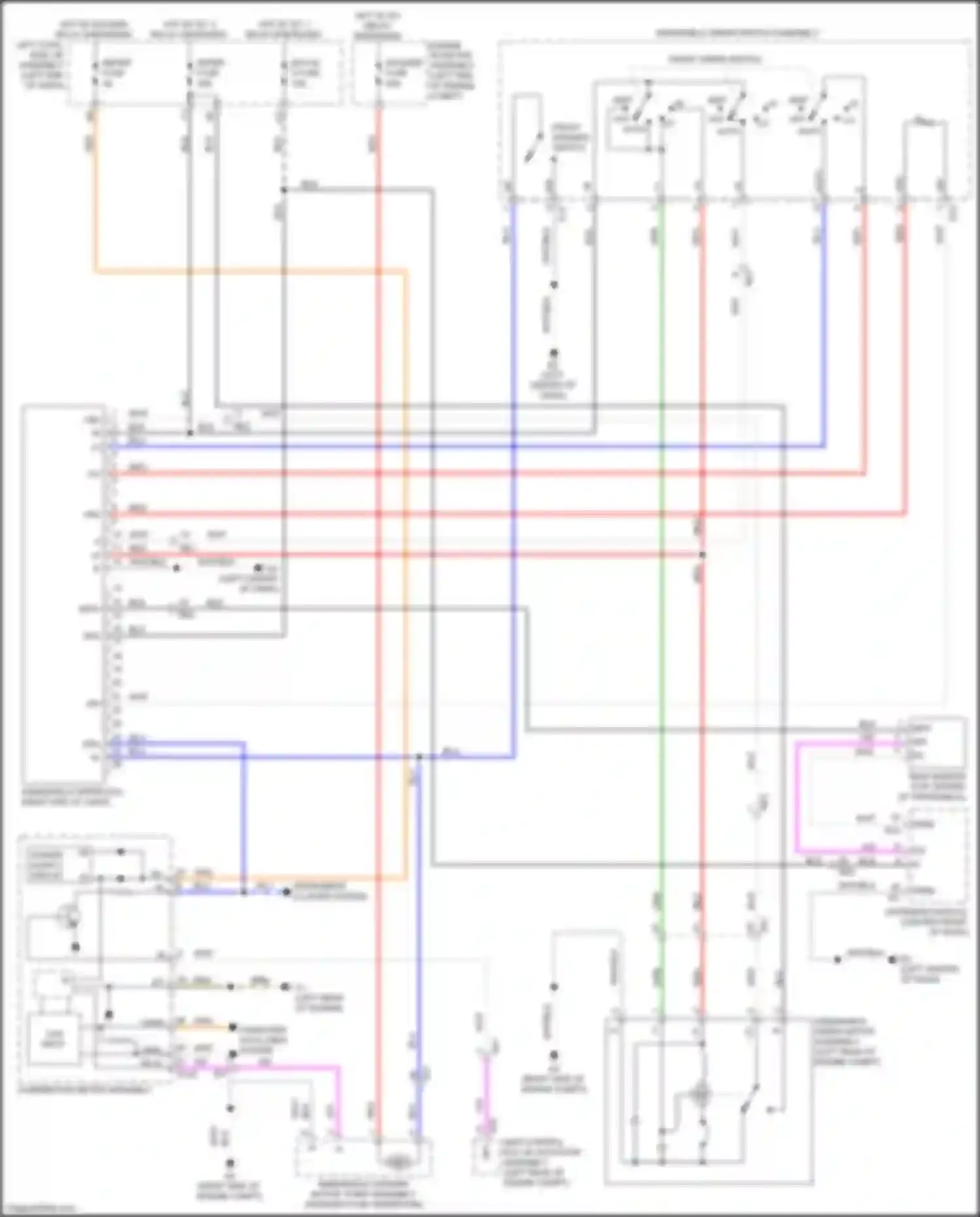 Wiring diagram engine room r/b assembly for Lexus LX J200 facelift 2 (2015-2023) (35 of 56)