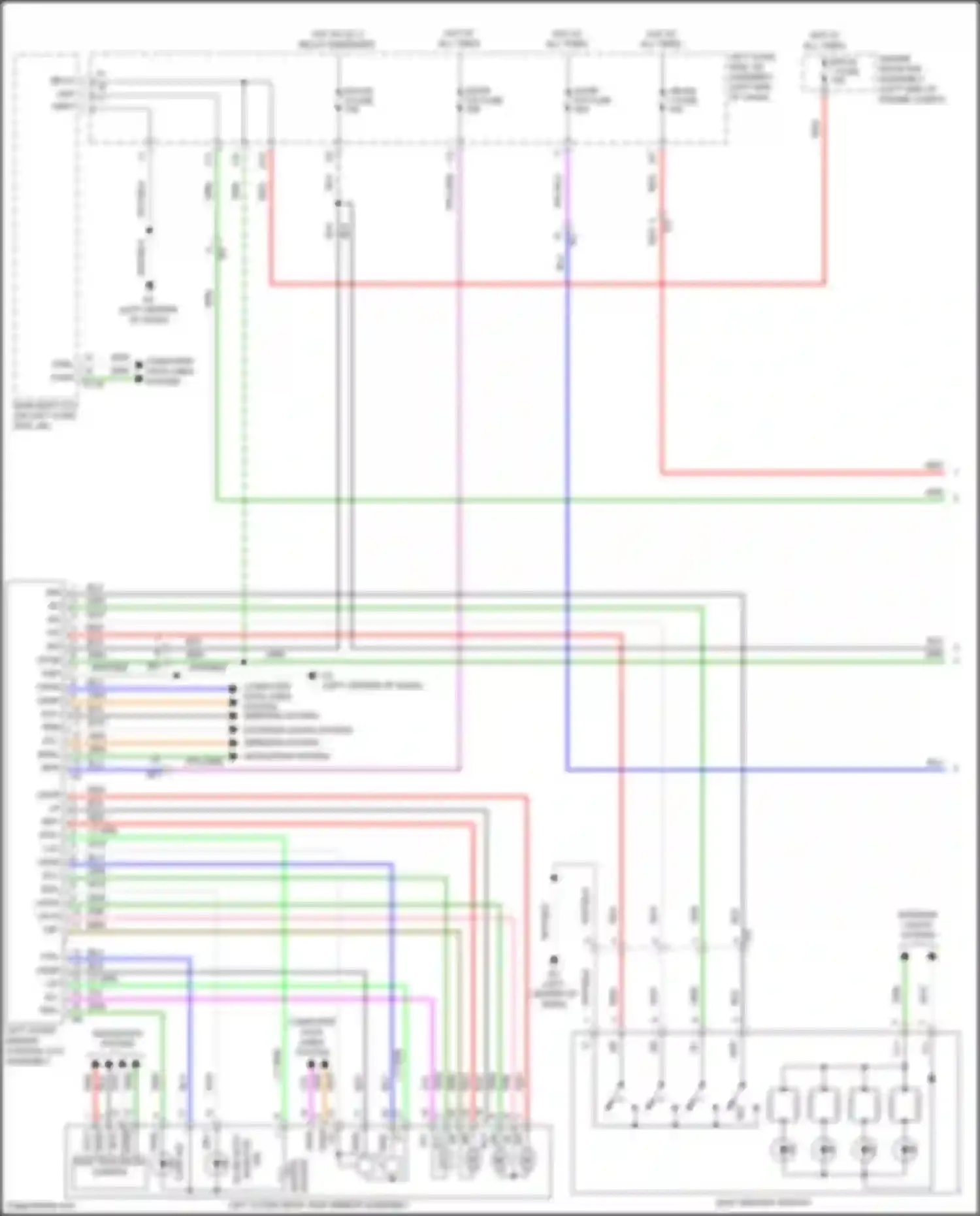 Wiring diagram engine room r/b assembly for Lexus LX J200 facelift 2 (2015-2023) (8 of 56)