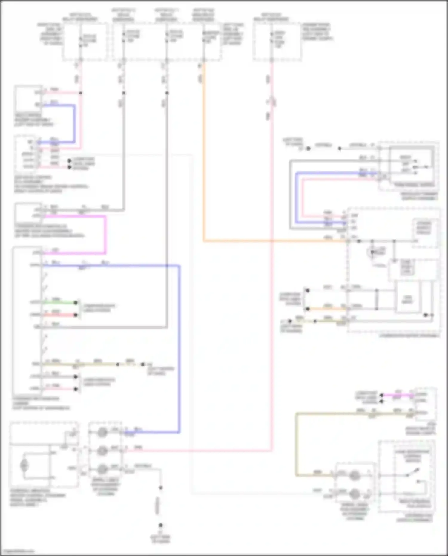 Wiring diagram forward recognition camera for Lexus LX J200 facelift 2 (2015-2023) (3 of 4)