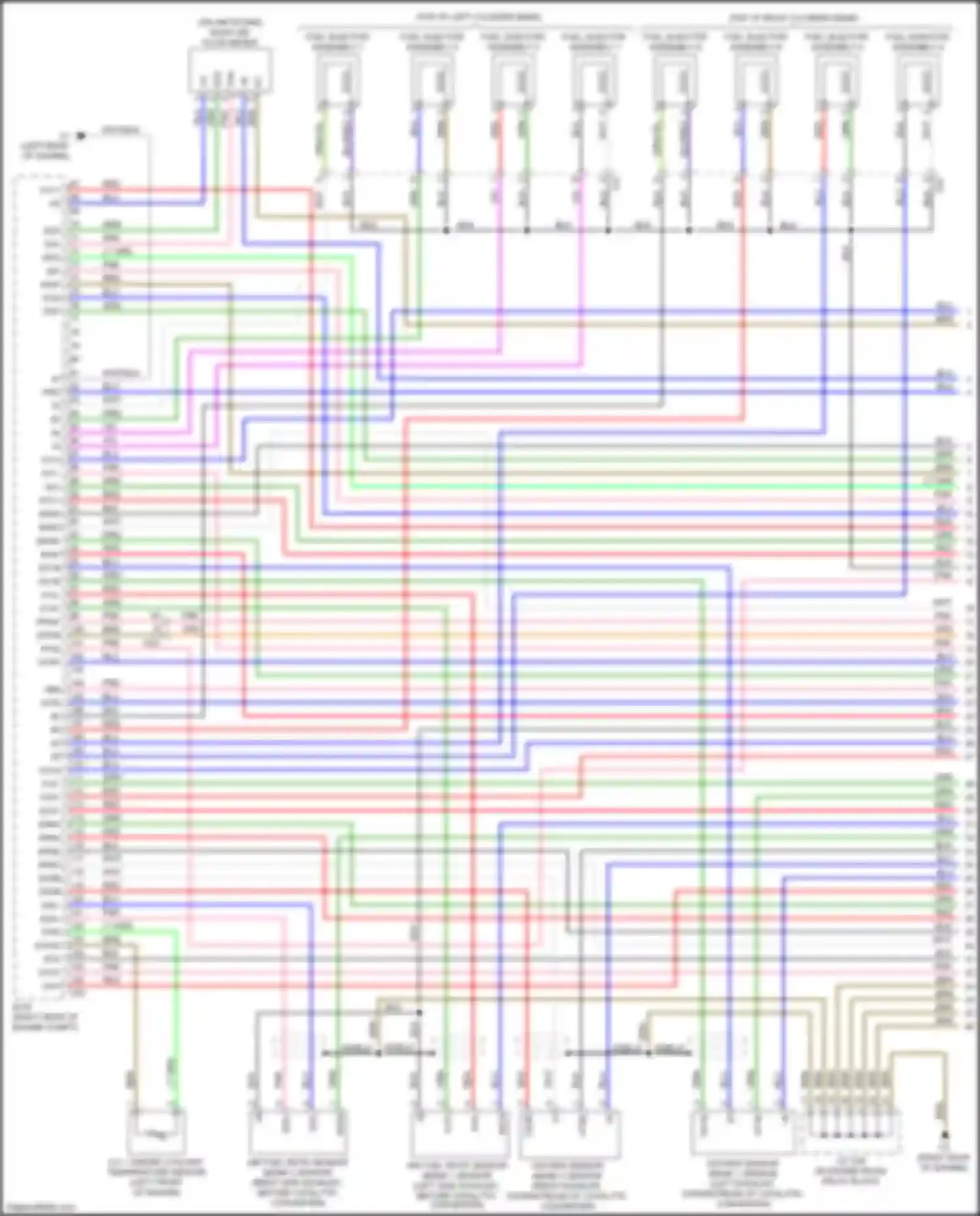 Wiring diagram fuel injector assembly 1 for Lexus LX J200 facelift 2 (2015-2023) (1 of 1)