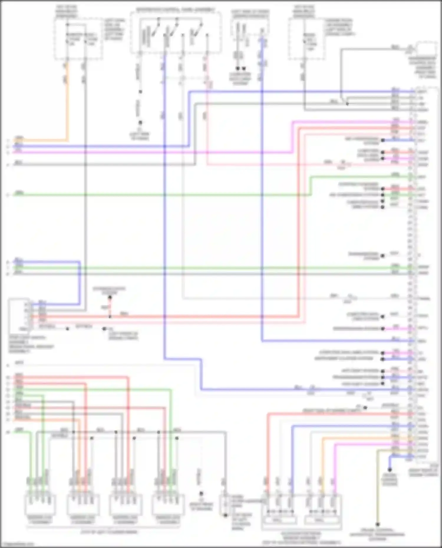 Wiring diagram integration control, panel assembly for Lexus LX J200 facelift 2 (2015-2023) (9 of 9)
