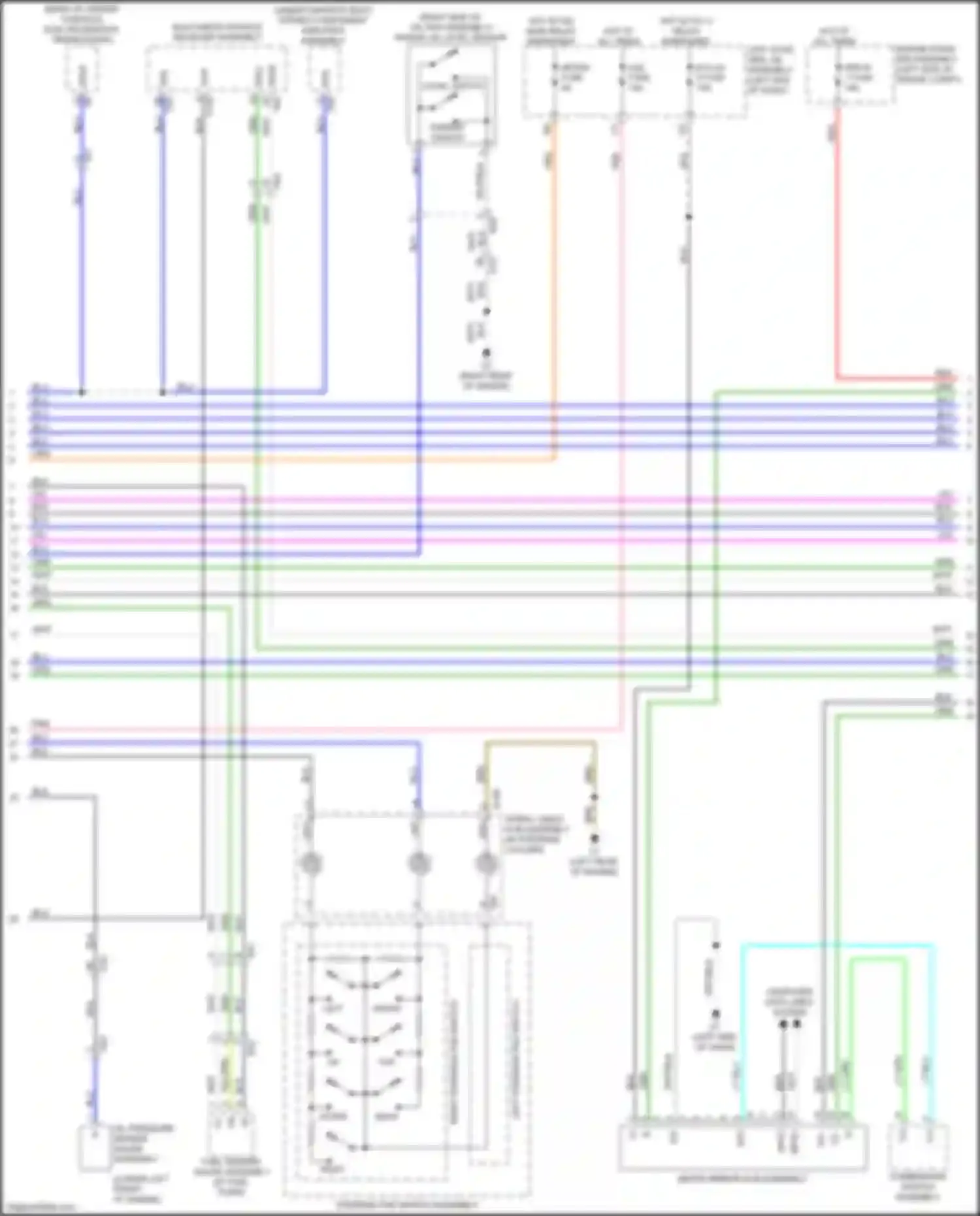 Wiring diagram left steering pad switch for Lexus LX J200 facelift 2 (2015-2023) (1 of 1)