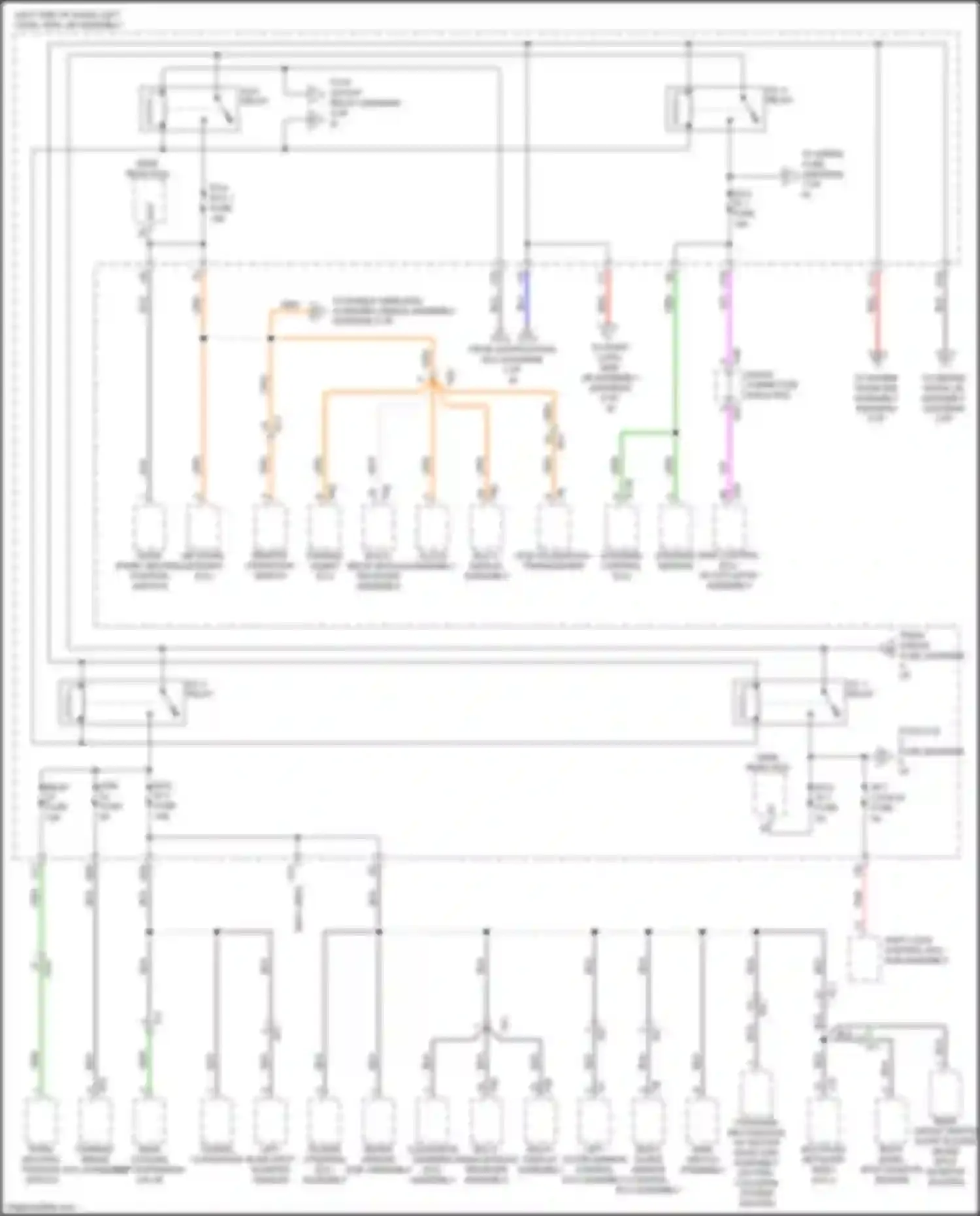 Wiring diagram network gateway ecu for Lexus LX J200 facelift 2 (2015-2023) (3 of 6)