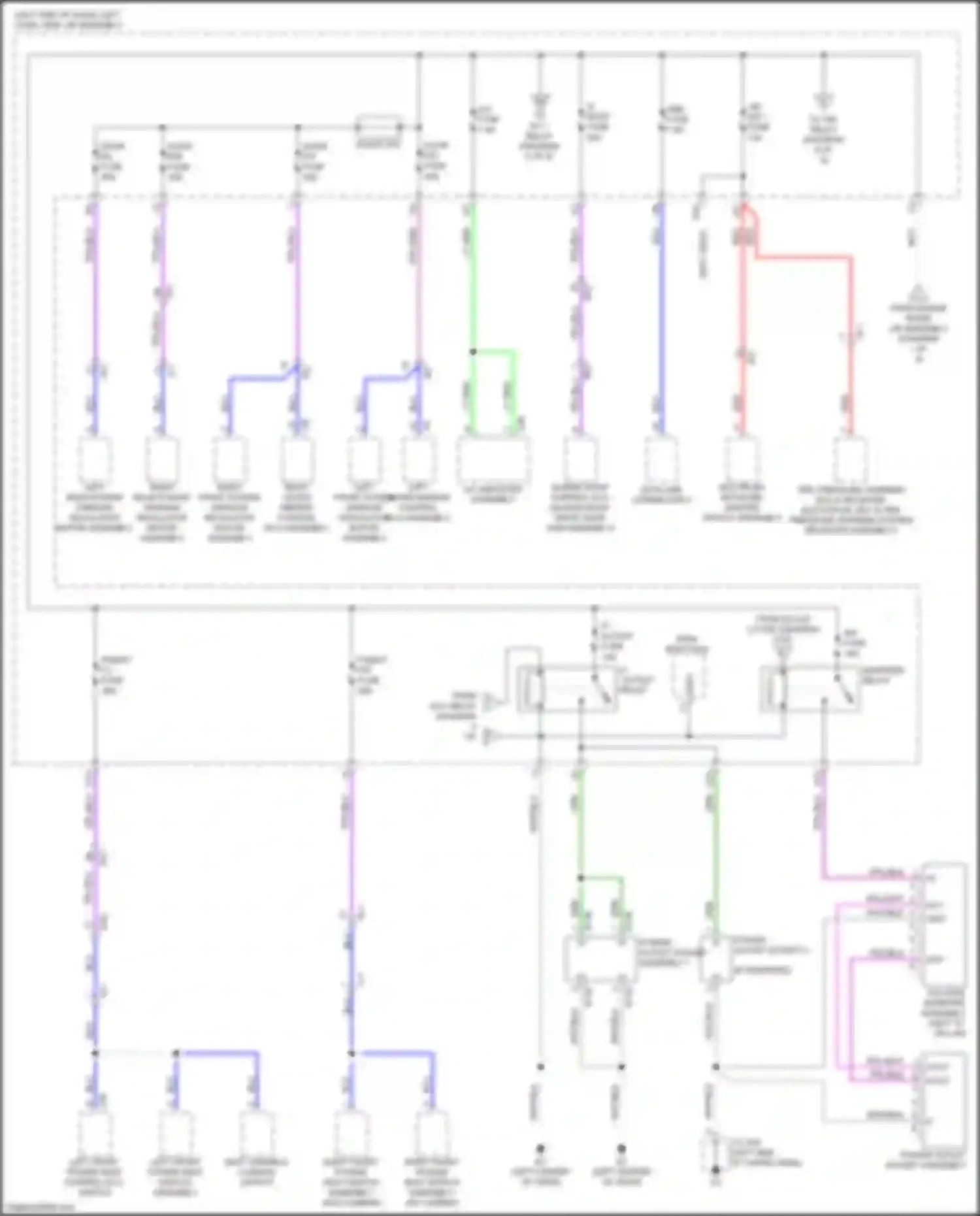Wiring diagram power outlet socket assembly for Lexus LX J200 facelift 2 (2015-2023) (2 of 2)