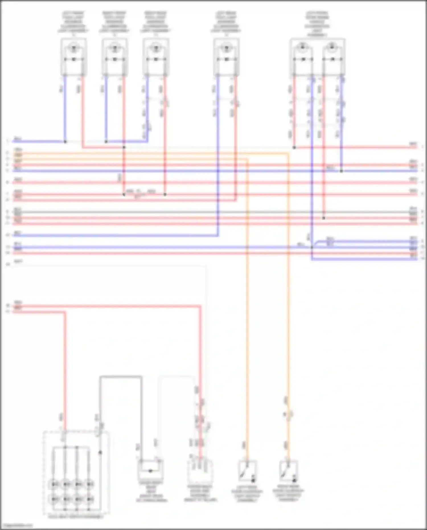 Wiring diagram red for Lexus LX J200 facelift 2 (2015-2023) (6 of 135)