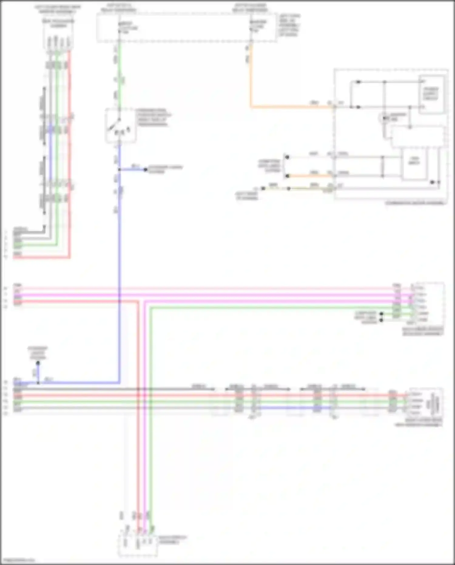 Wiring diagram (right side of transmission for Lexus LX J200 facelift 2 (2015-2023) (4 of 9)