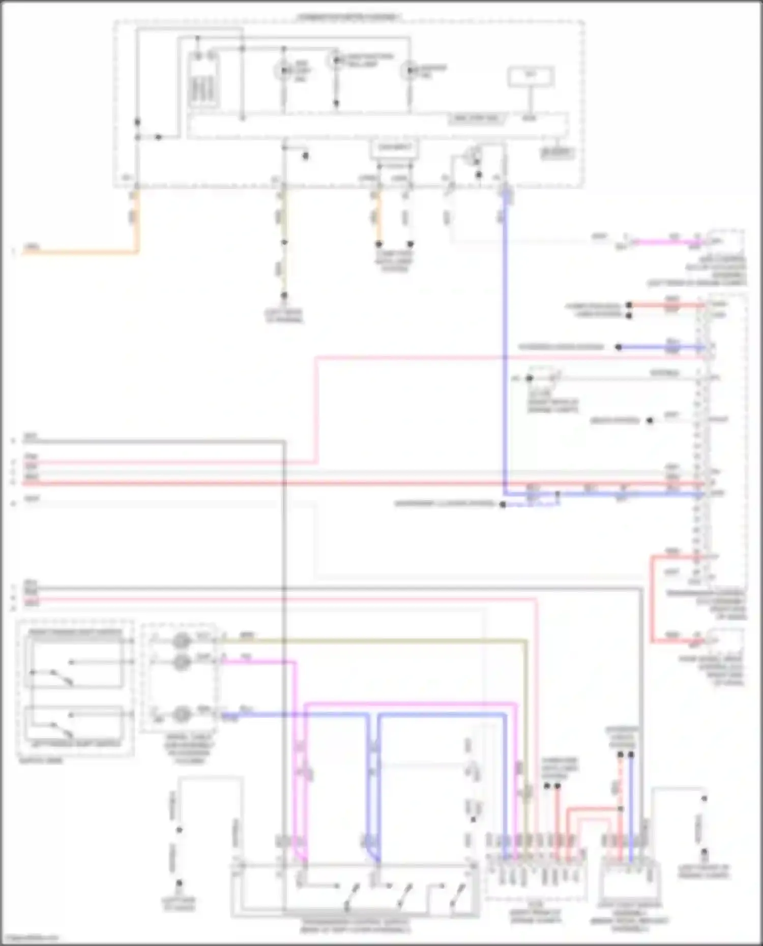 Wiring diagram spiral cable sub-assembly for Lexus LX J200 facelift 2 (2015-2023) (11 of 17)