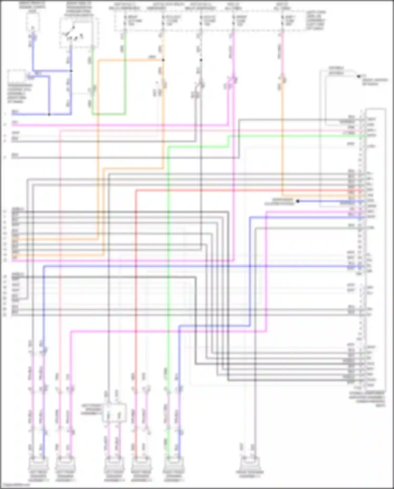 Wiring diagram stereo component amplifier assembly for Lexus LX J200 facelift 2 (2015-2023) (3 of 8)