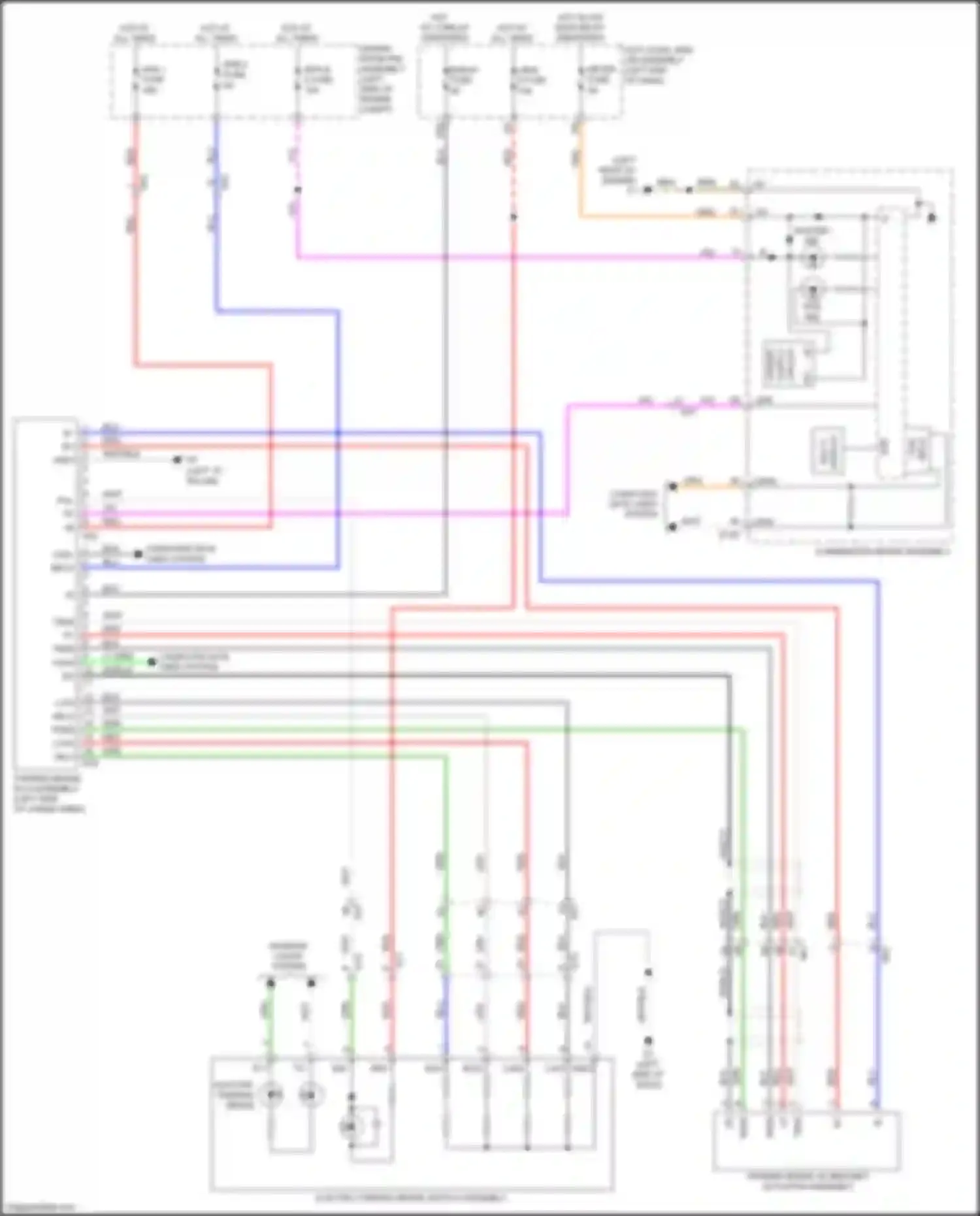 Wiring diagram sub + for Lexus LX J200 facelift 2 (2015-2023) (6 of 12)
