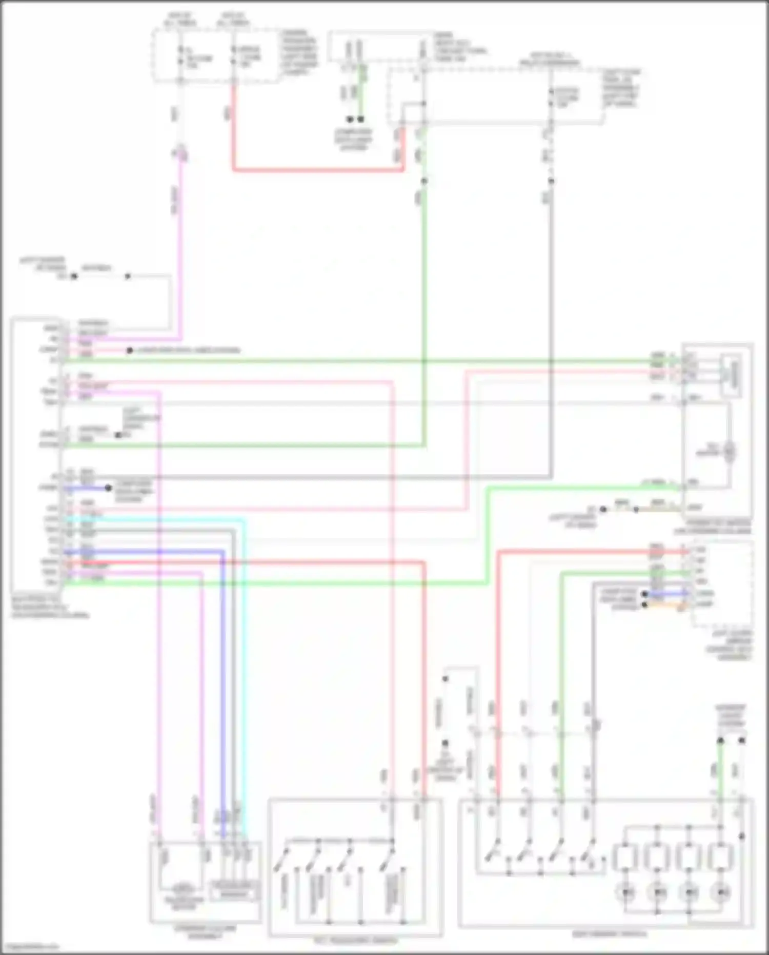 Wiring diagram telescopic sensor for Lexus LX J200 facelift 2 (2015-2023) (1 of 1)
