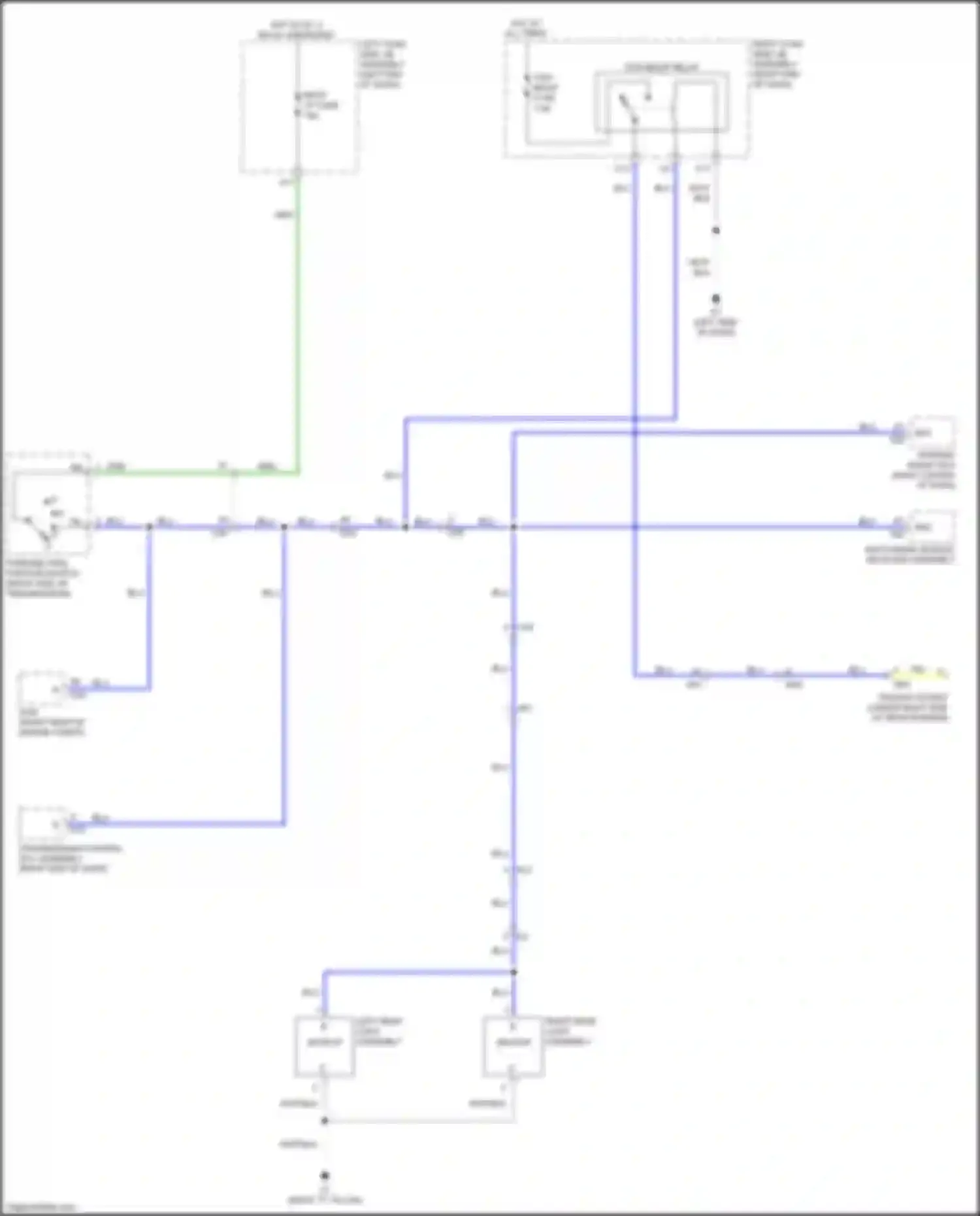 Wiring diagram trailer socket for Lexus LX J200 facelift 2 (2015-2023) (1 of 3)