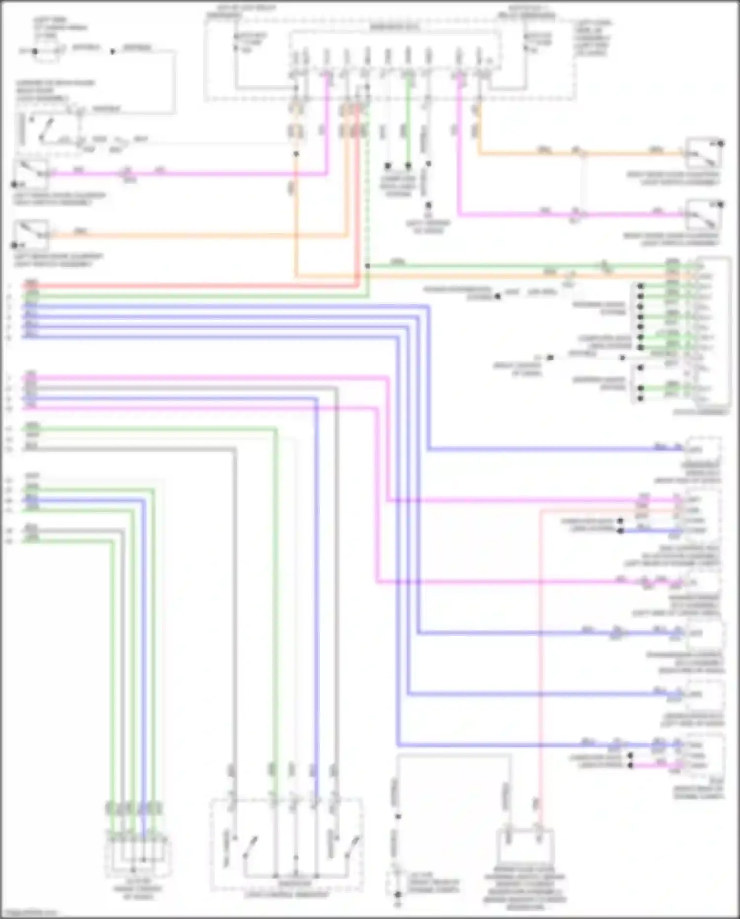 Wiring diagram transmission control ecu assembly for Lexus LX J200 facelift 2 (2015-2023) (6 of 17)