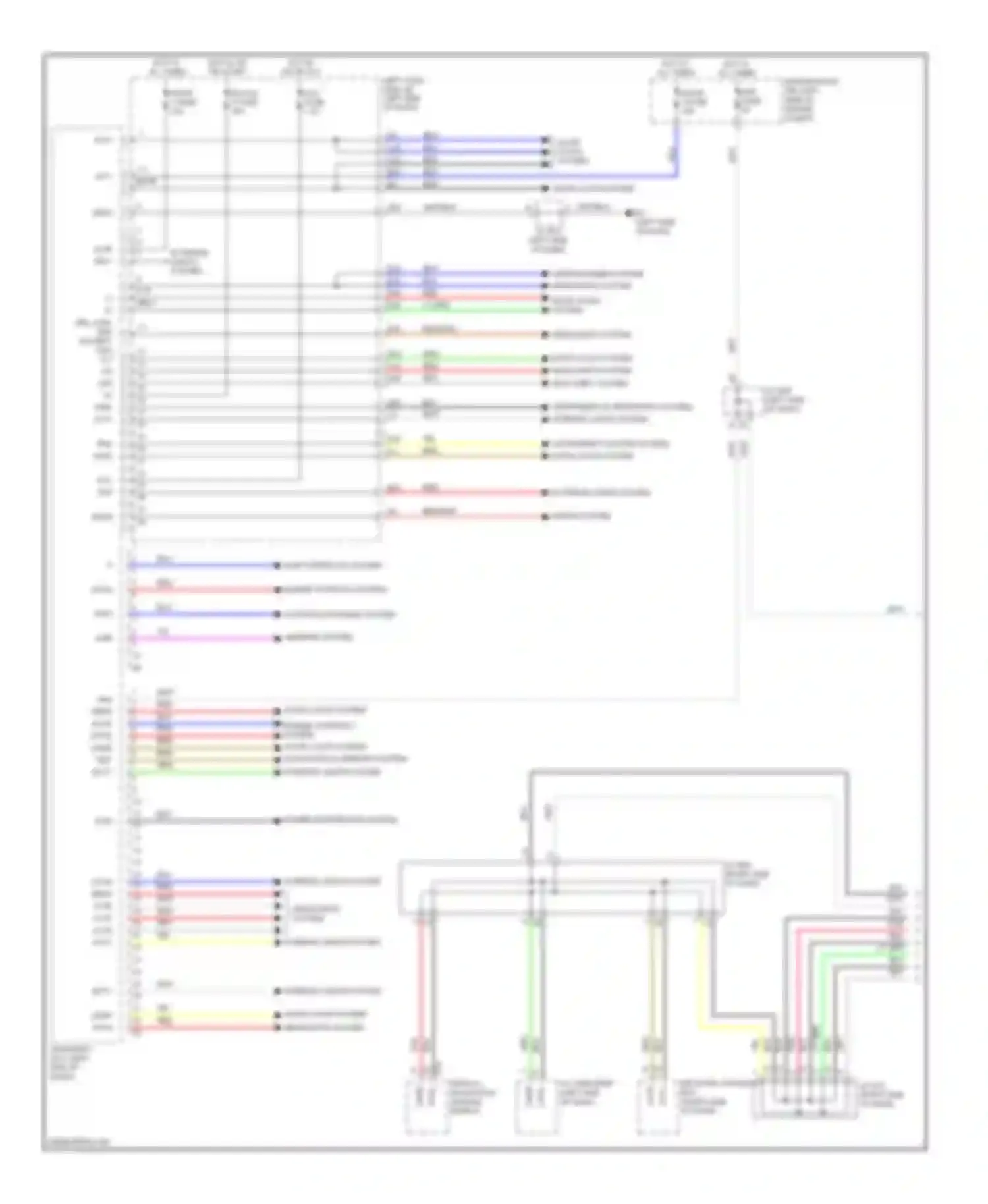 LX Lexus J200 (2007-2012): Body ecu circuit (1 of 2)