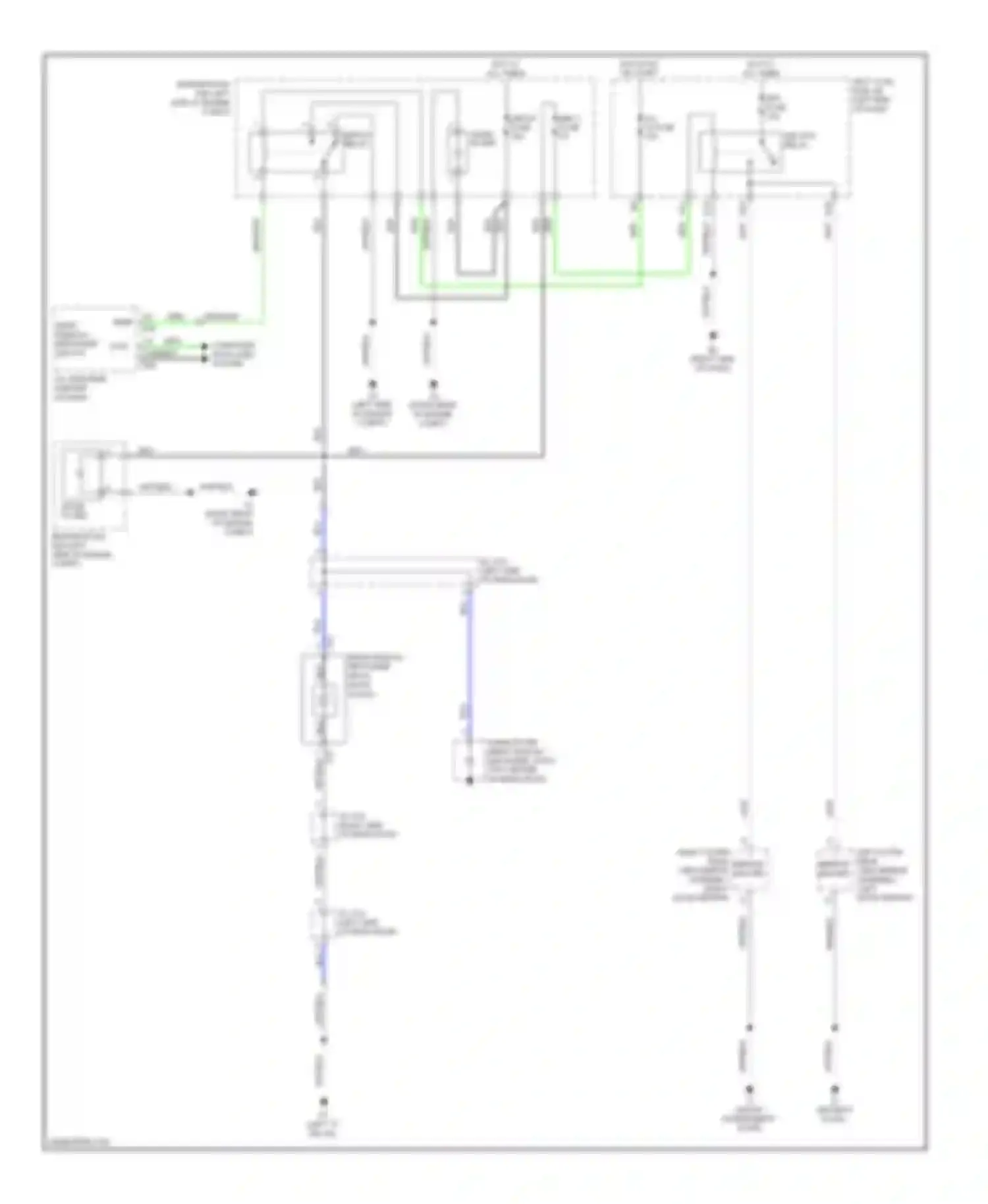 LX Lexus J200 (2007-2012): Rear defogger & heated mirrors circuit