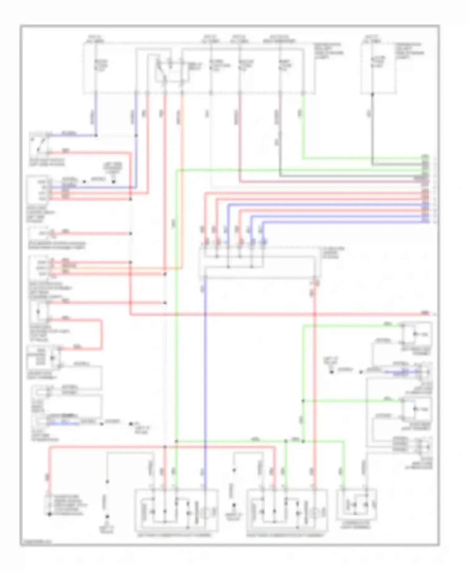 LX Lexus J200 (2007-2012): Exterior lamps circuit (1 of 2)
