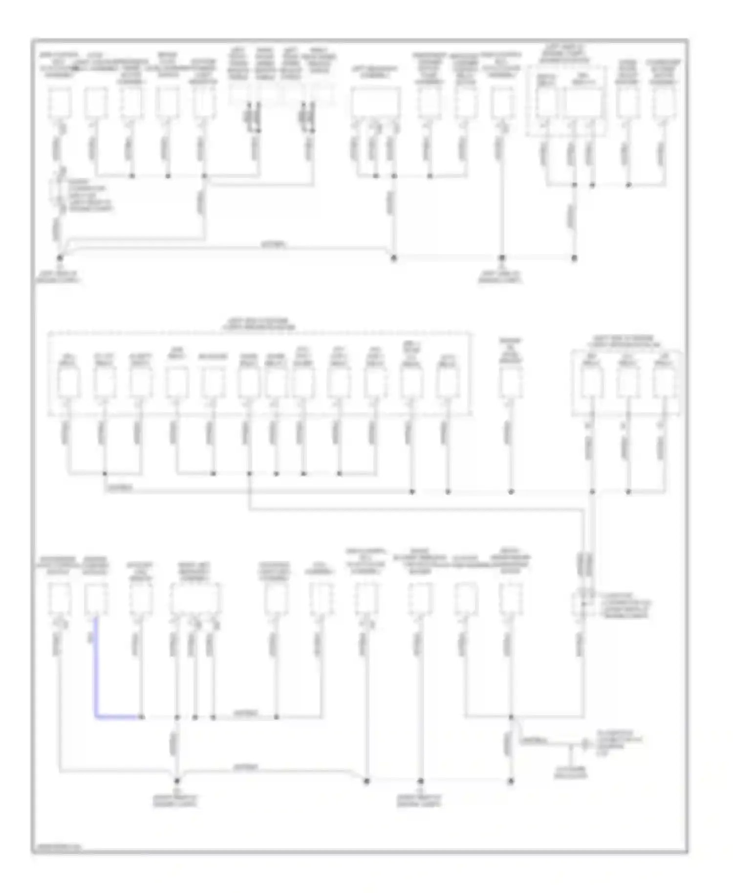 LX Lexus J200 (2007-2012): Ground distribution circuit (1 of 6)