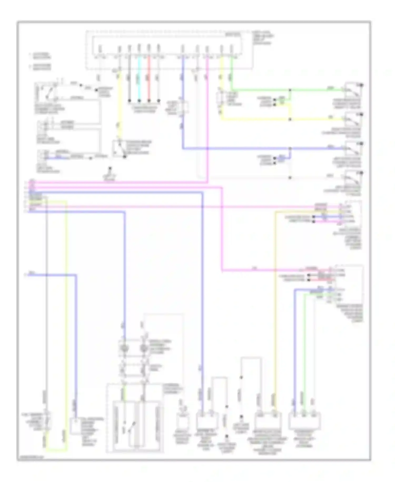 LX Lexus J200 (2007-2012): Instrument cluster circuit (2 of 2)