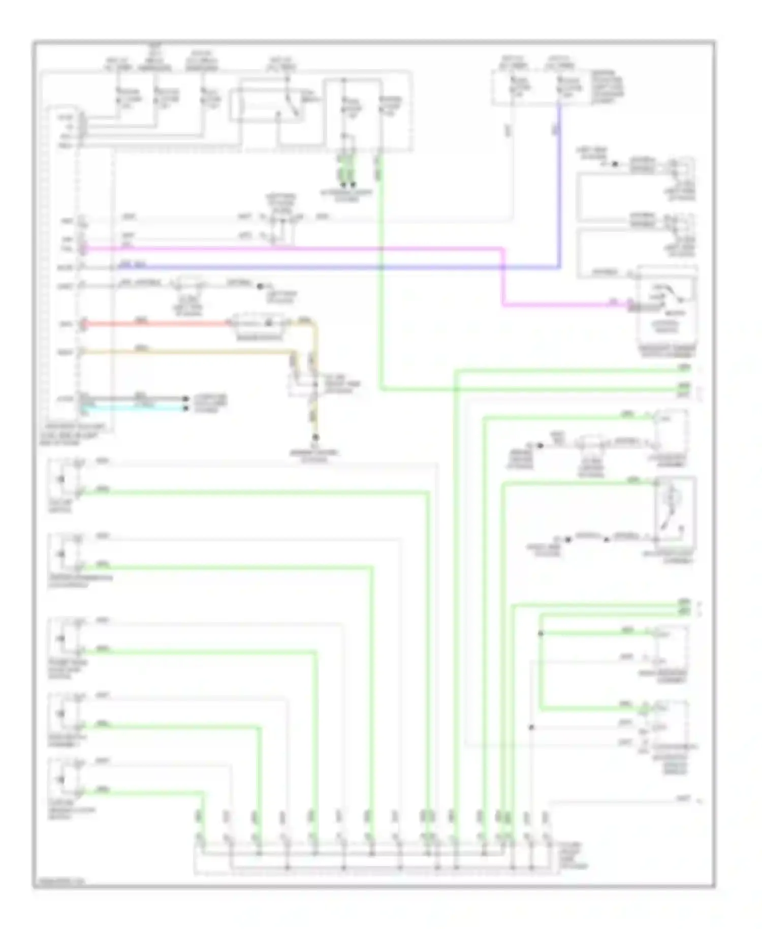 LX Lexus J200 (2007-2012): Instrument illumination circuit (1 of 2)